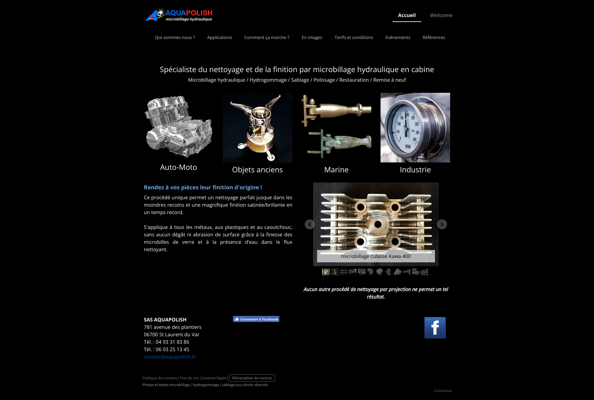 Aperçu du site