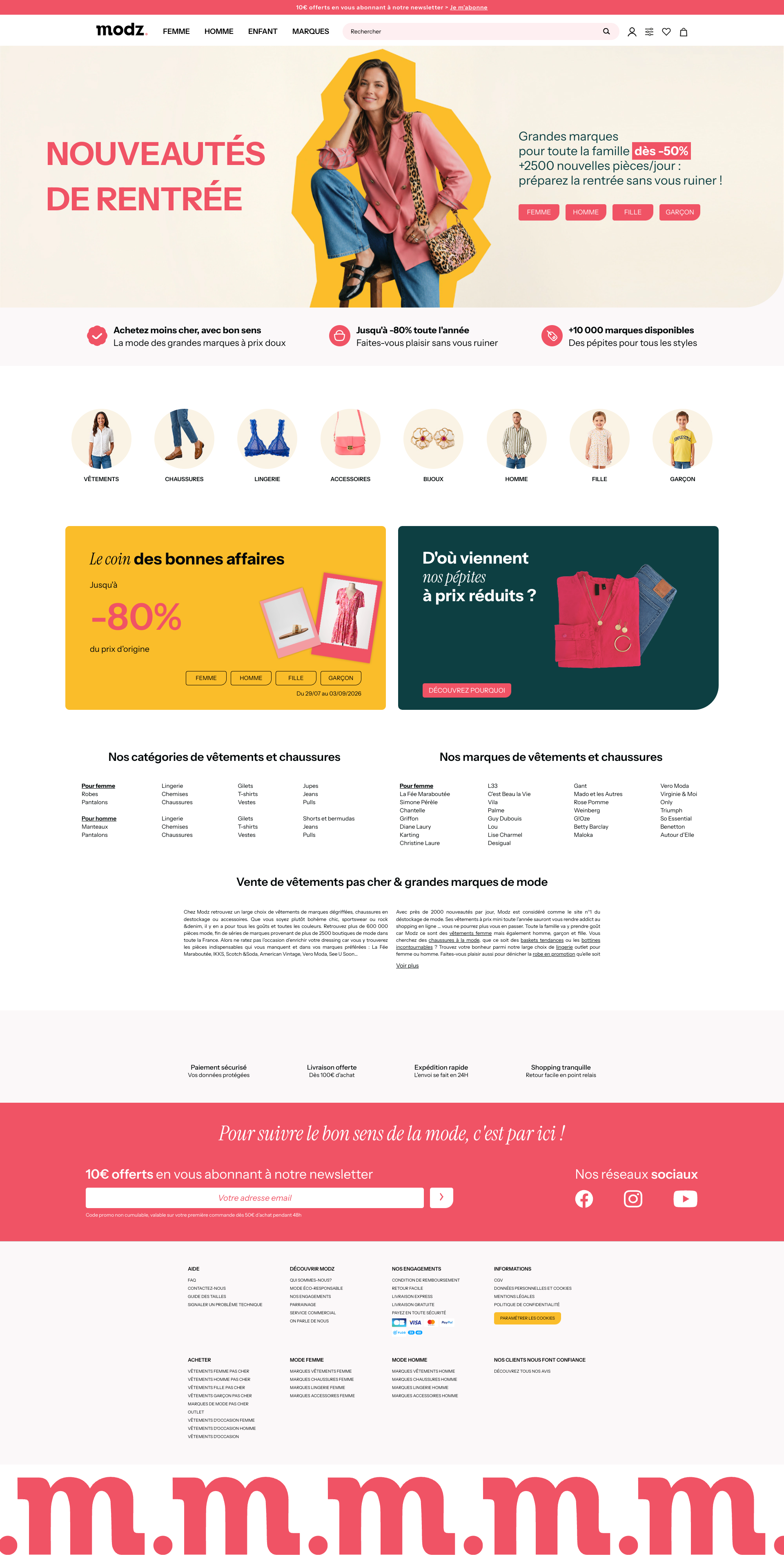 Aperçu du site
