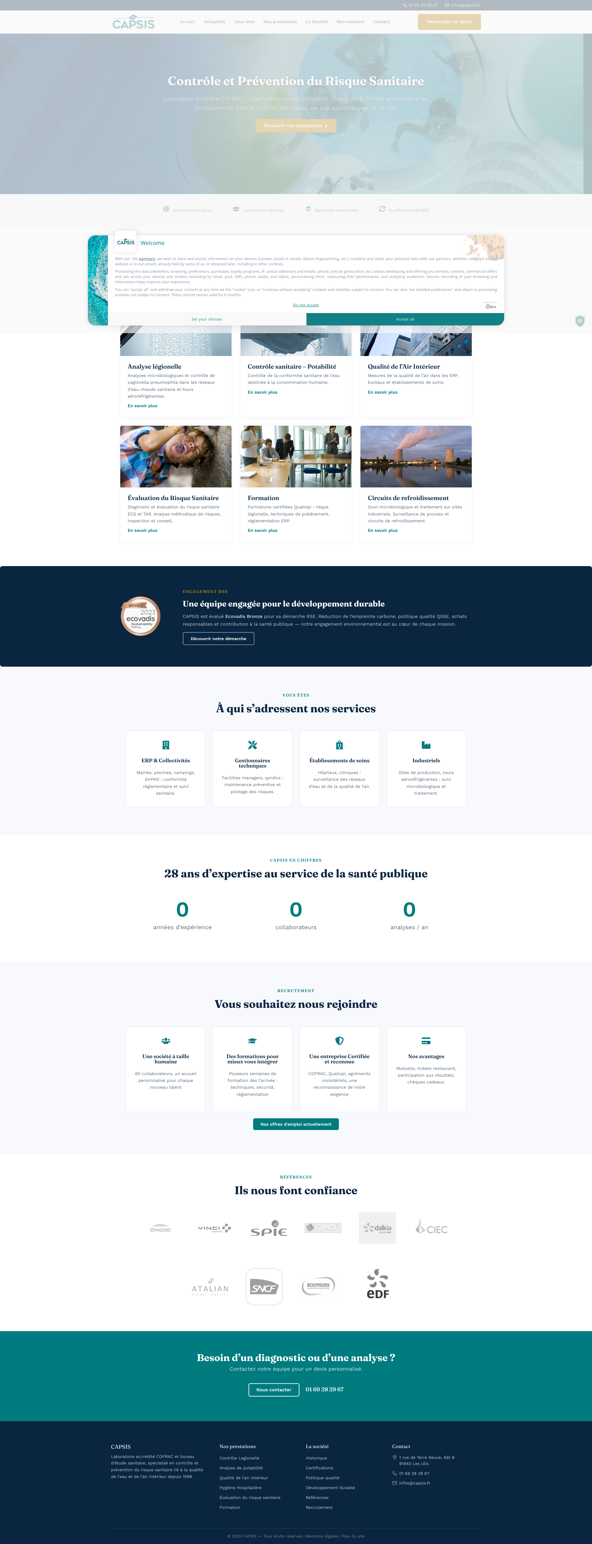 Aperçu du site
