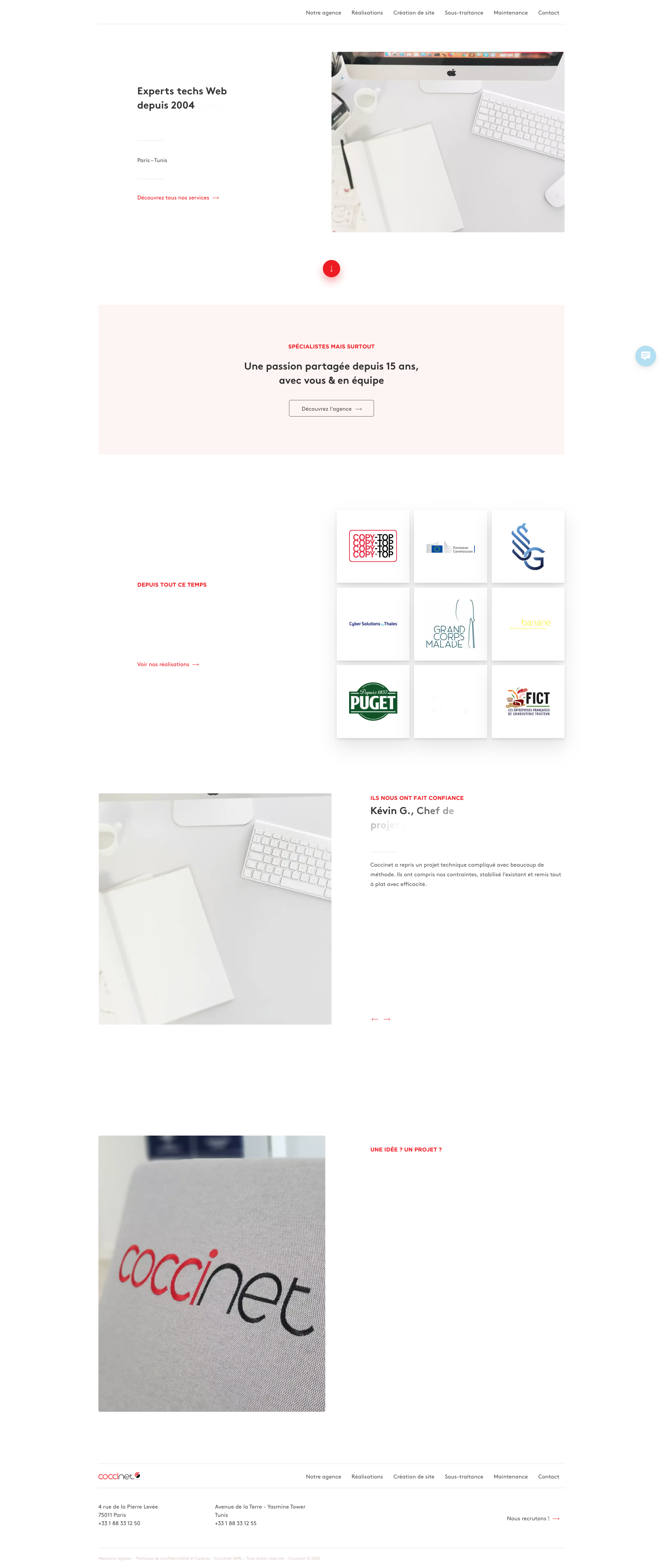 Aperçu du site