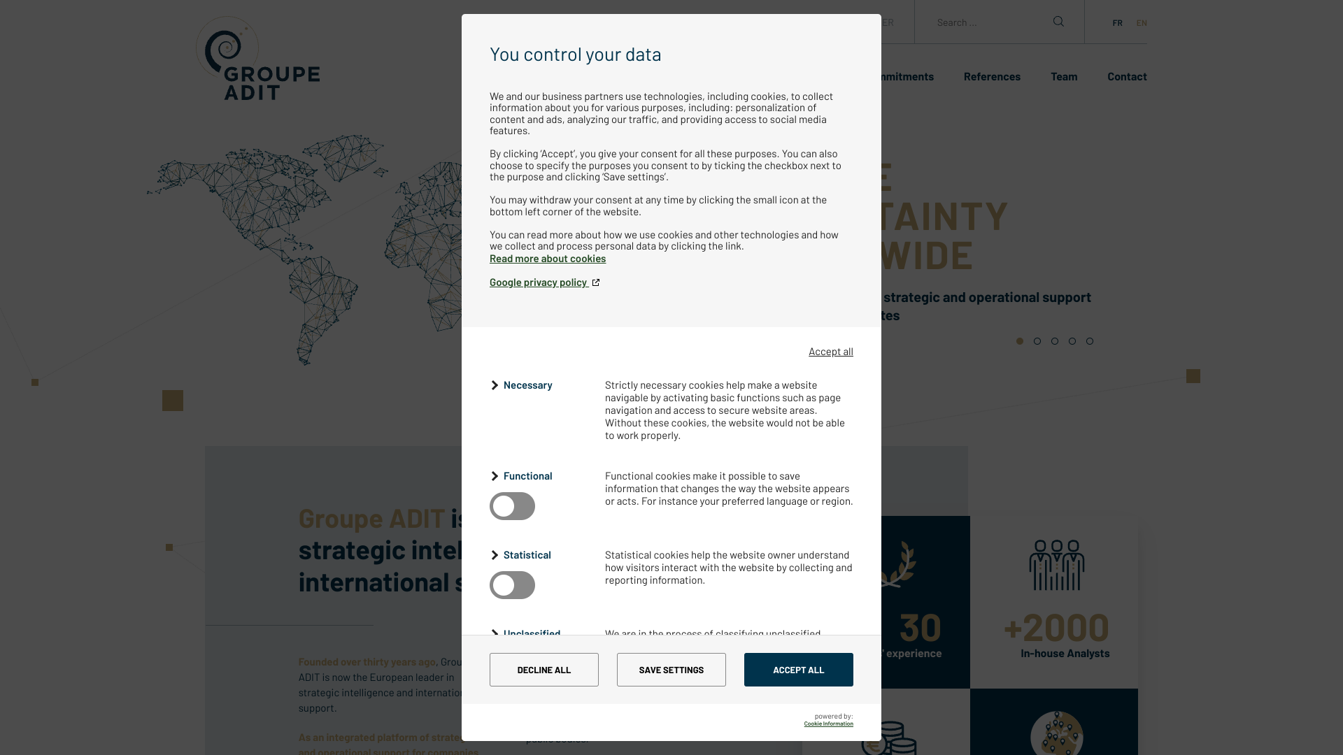Aperçu du site