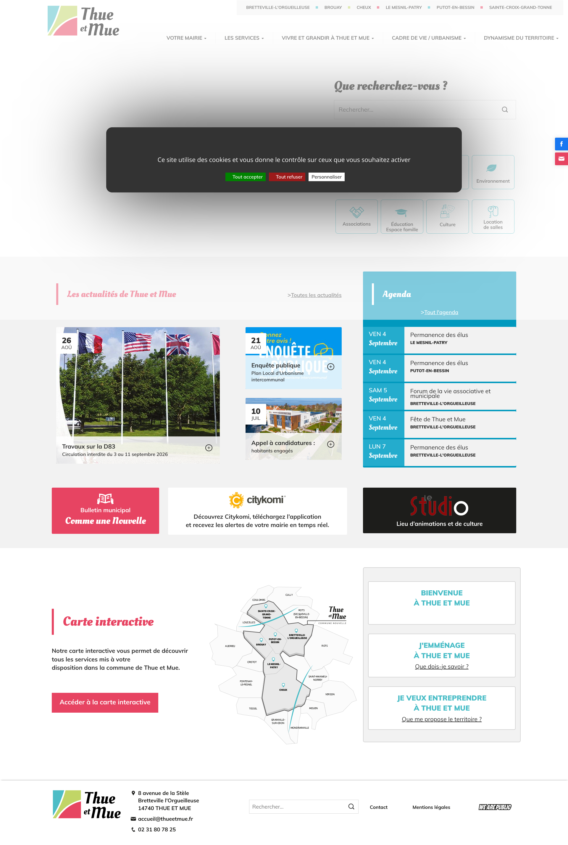 Aperçu du site