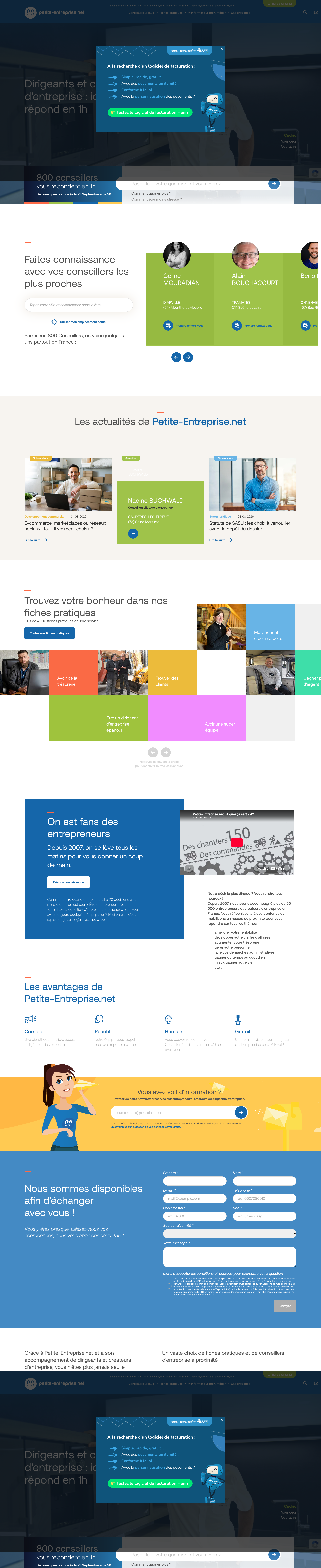 Aperçu du site