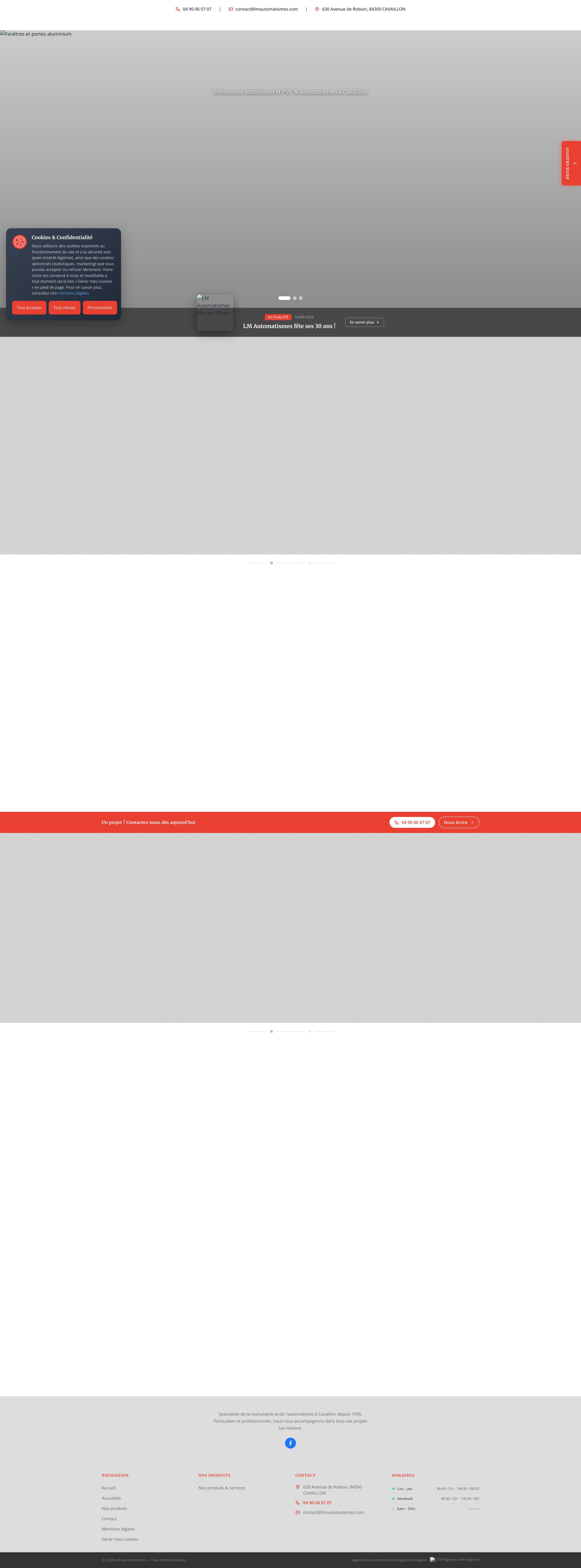 Aperçu du site