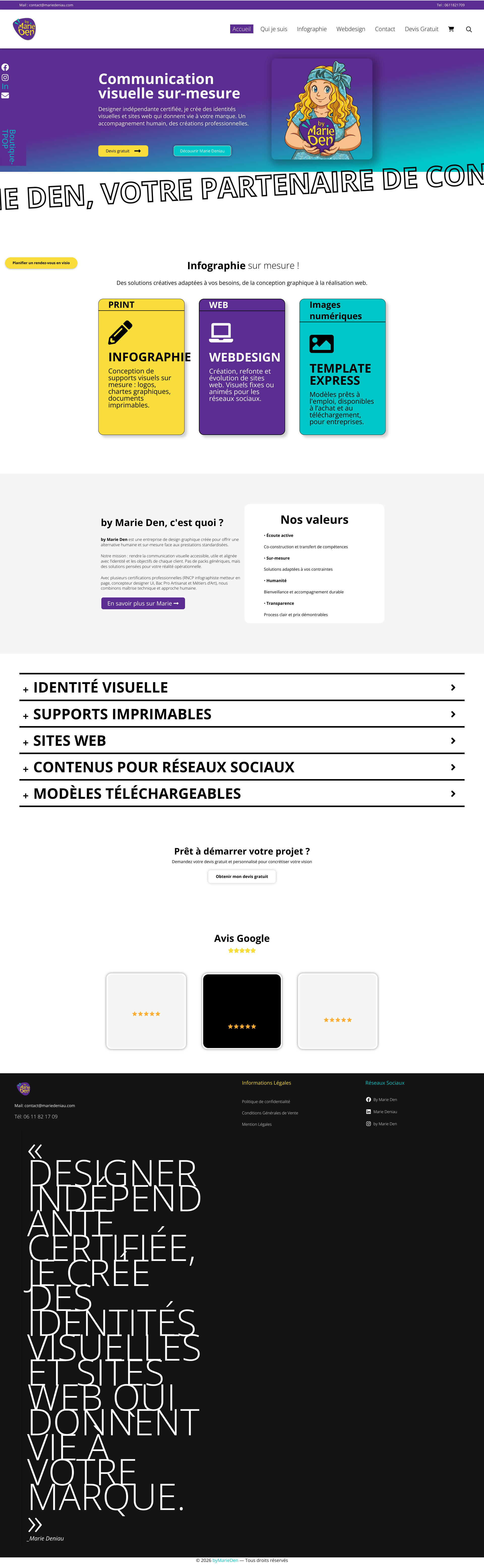 Aperçu du site