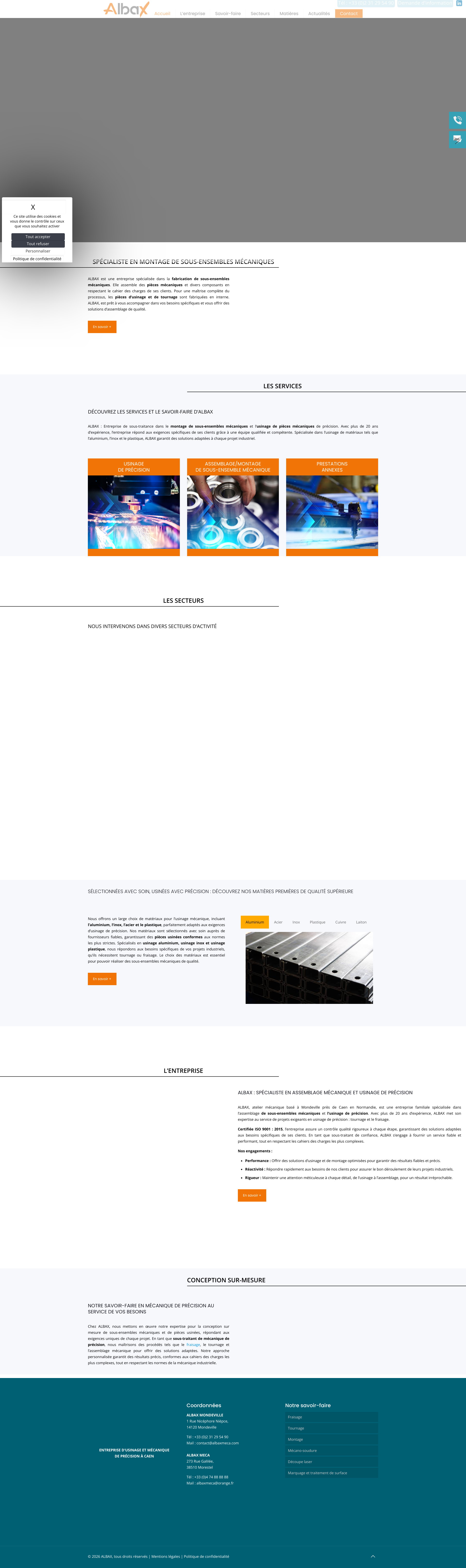 Aperçu du site
