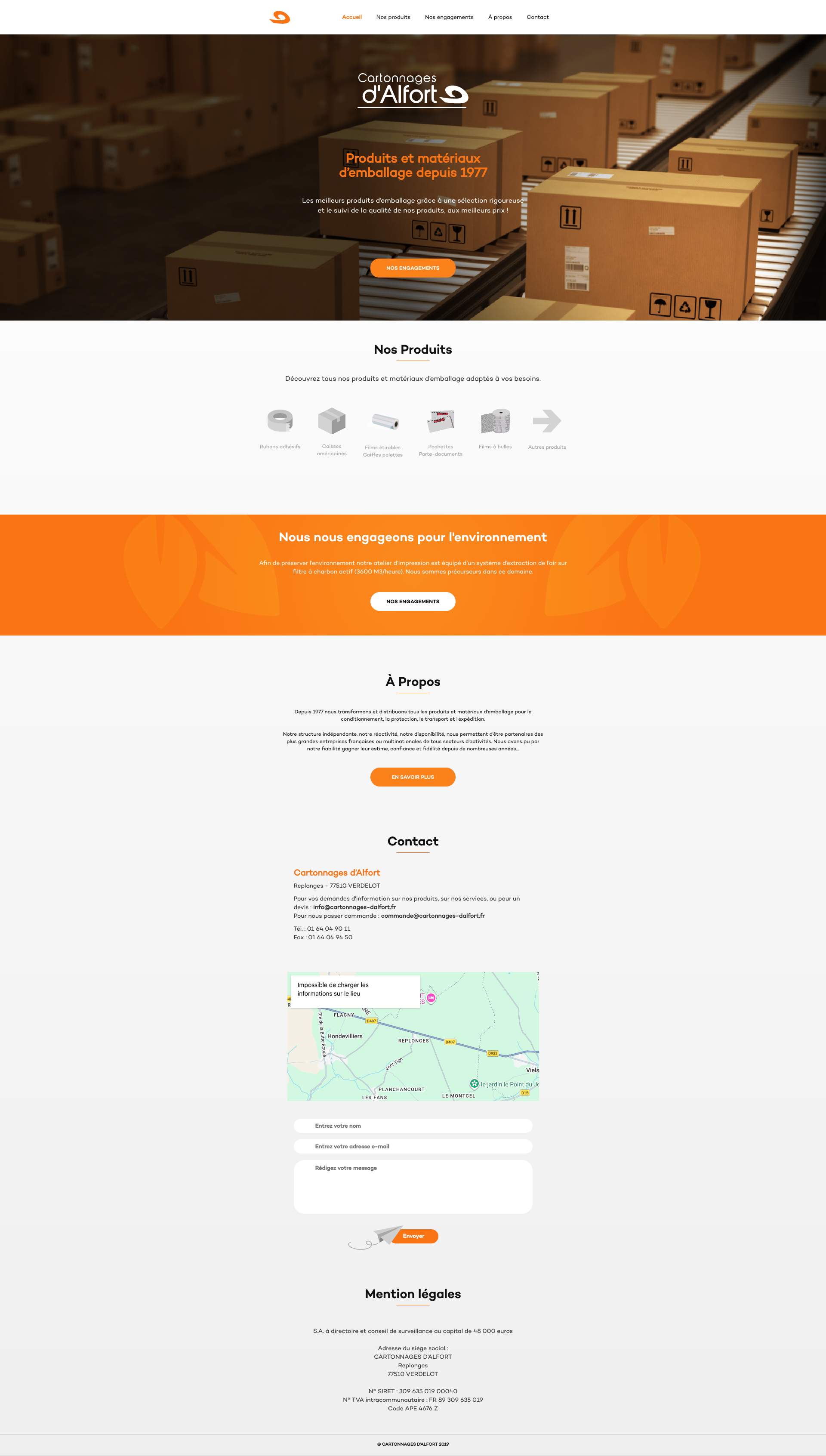 Aperçu du site