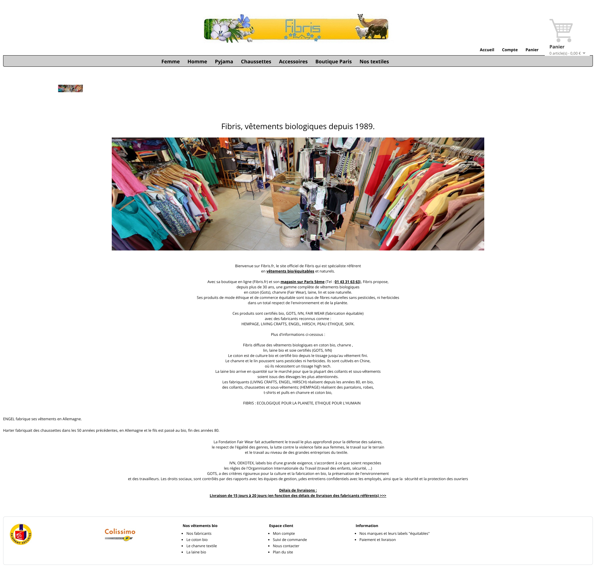 Aperçu du site