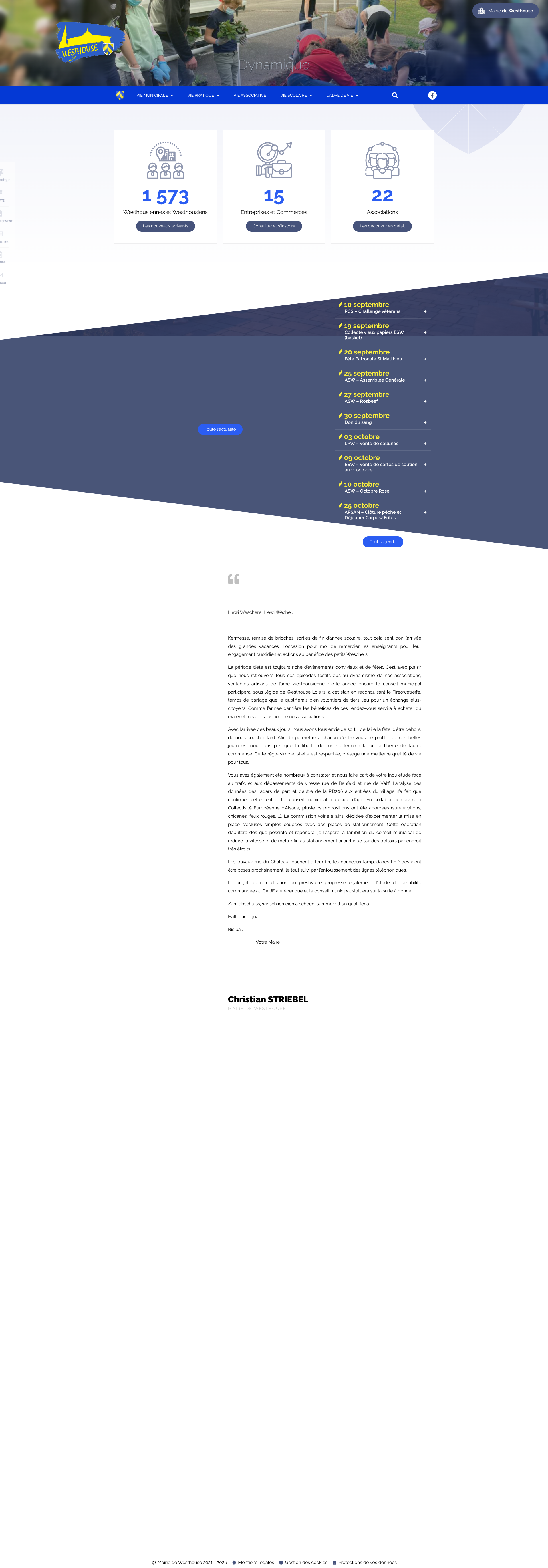 Aperçu du site