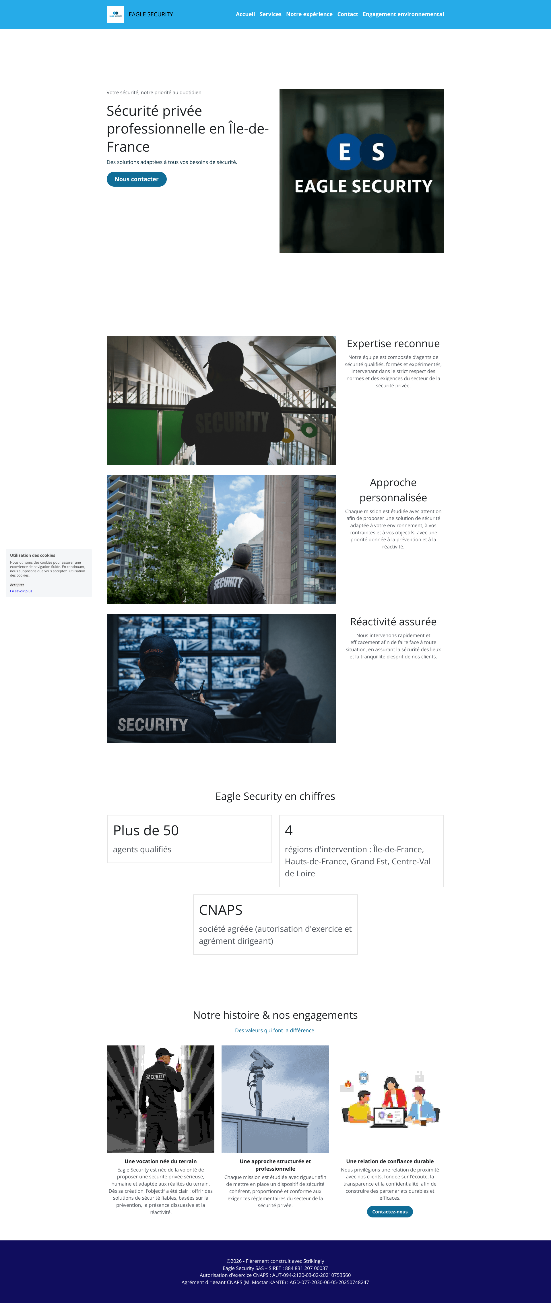 Aperçu du site