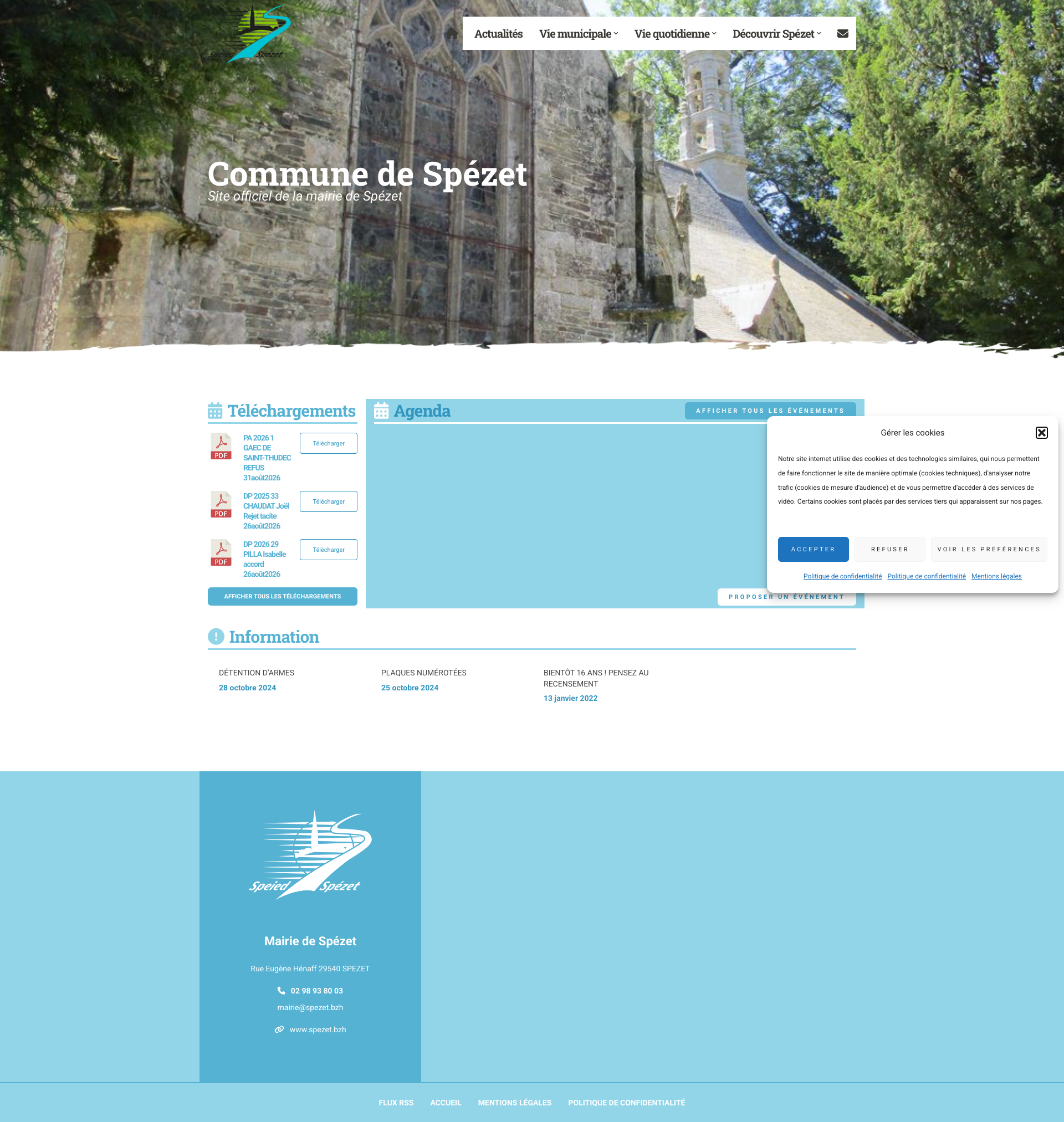 Aperçu du site