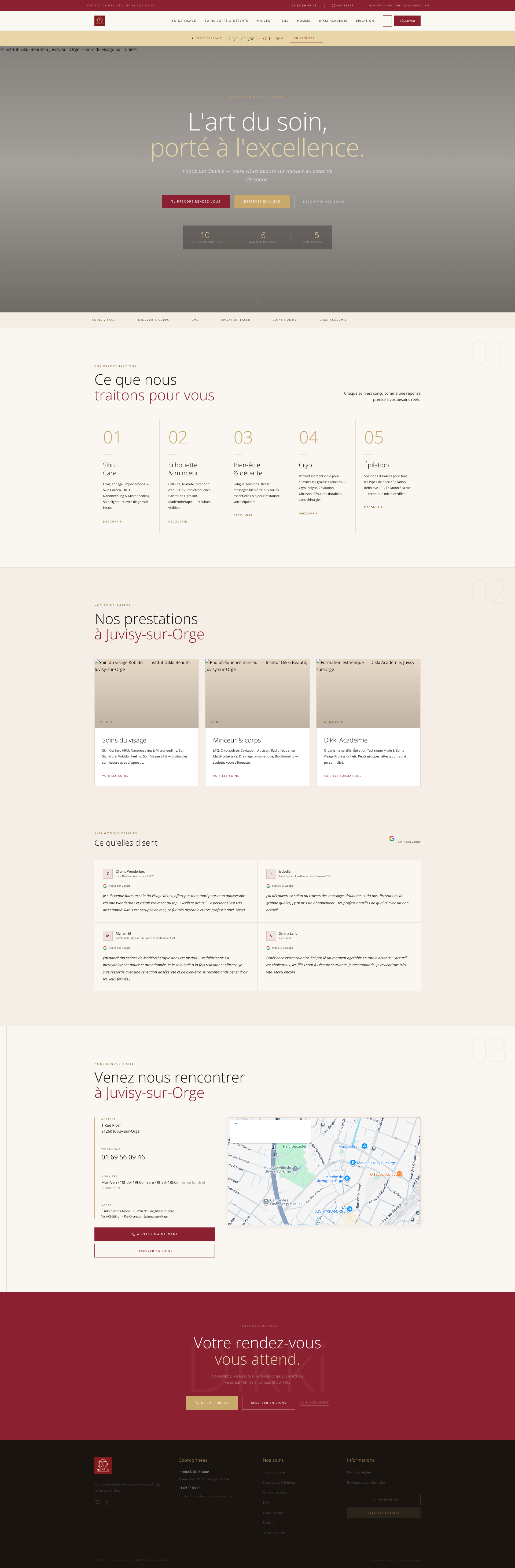 Aperçu du site