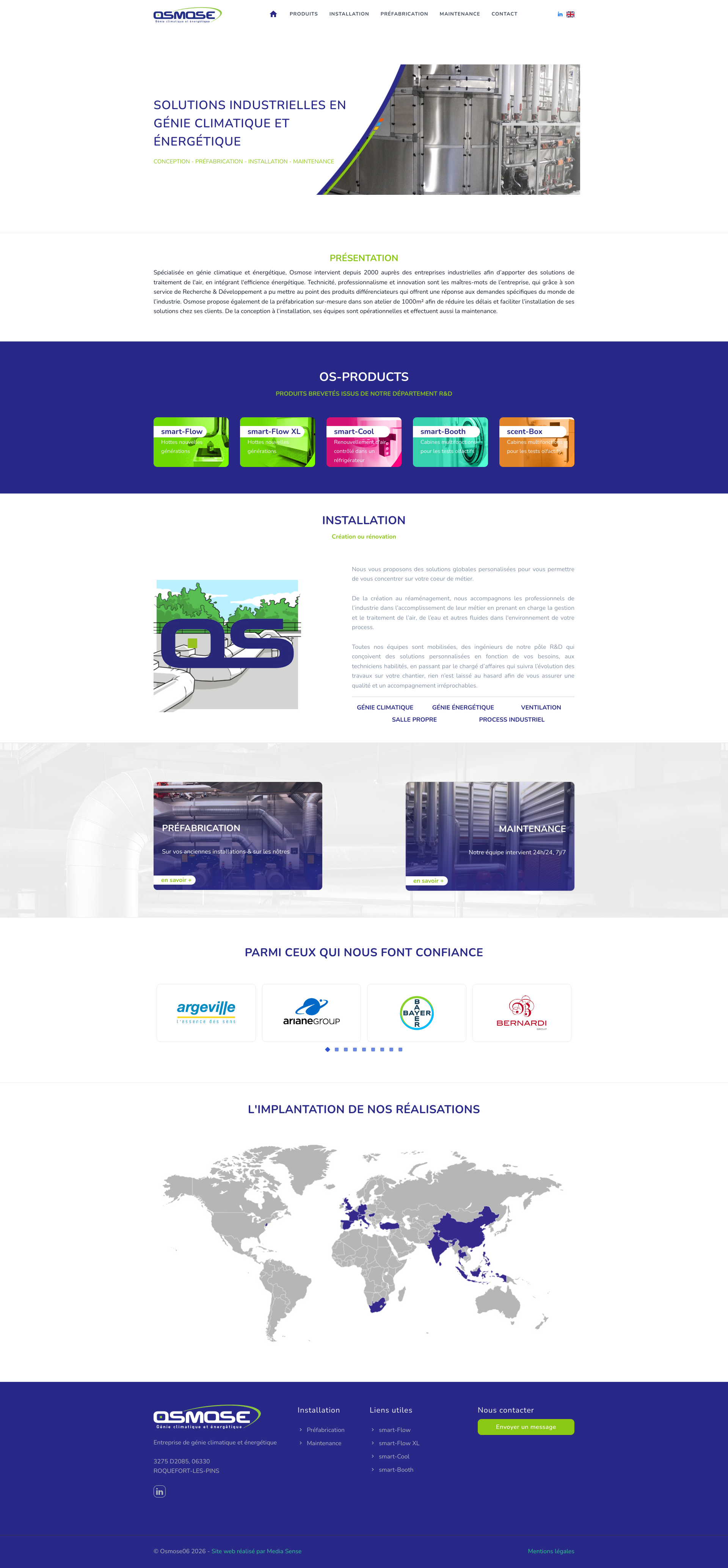 Aperçu du site