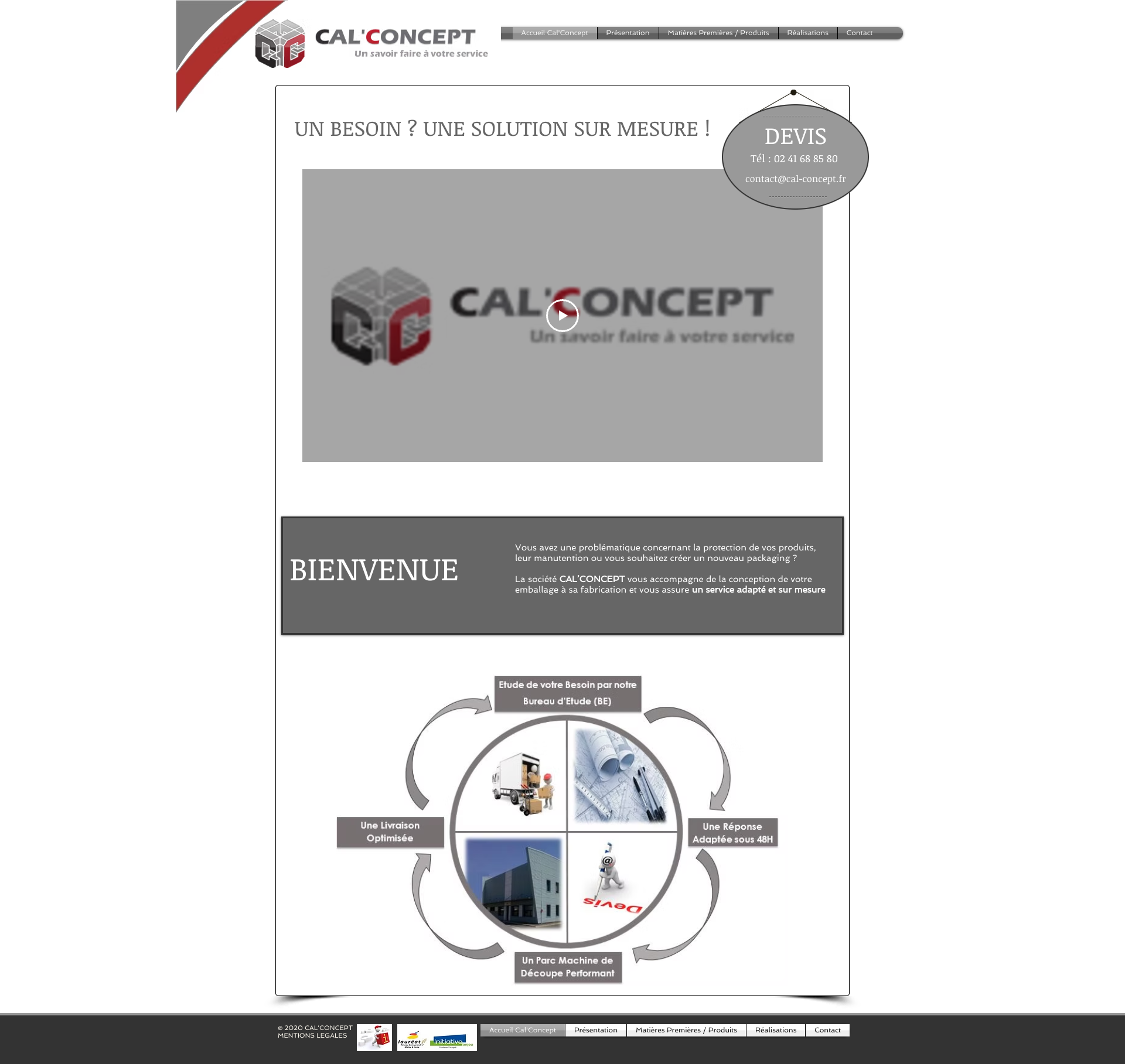 Aperçu du site