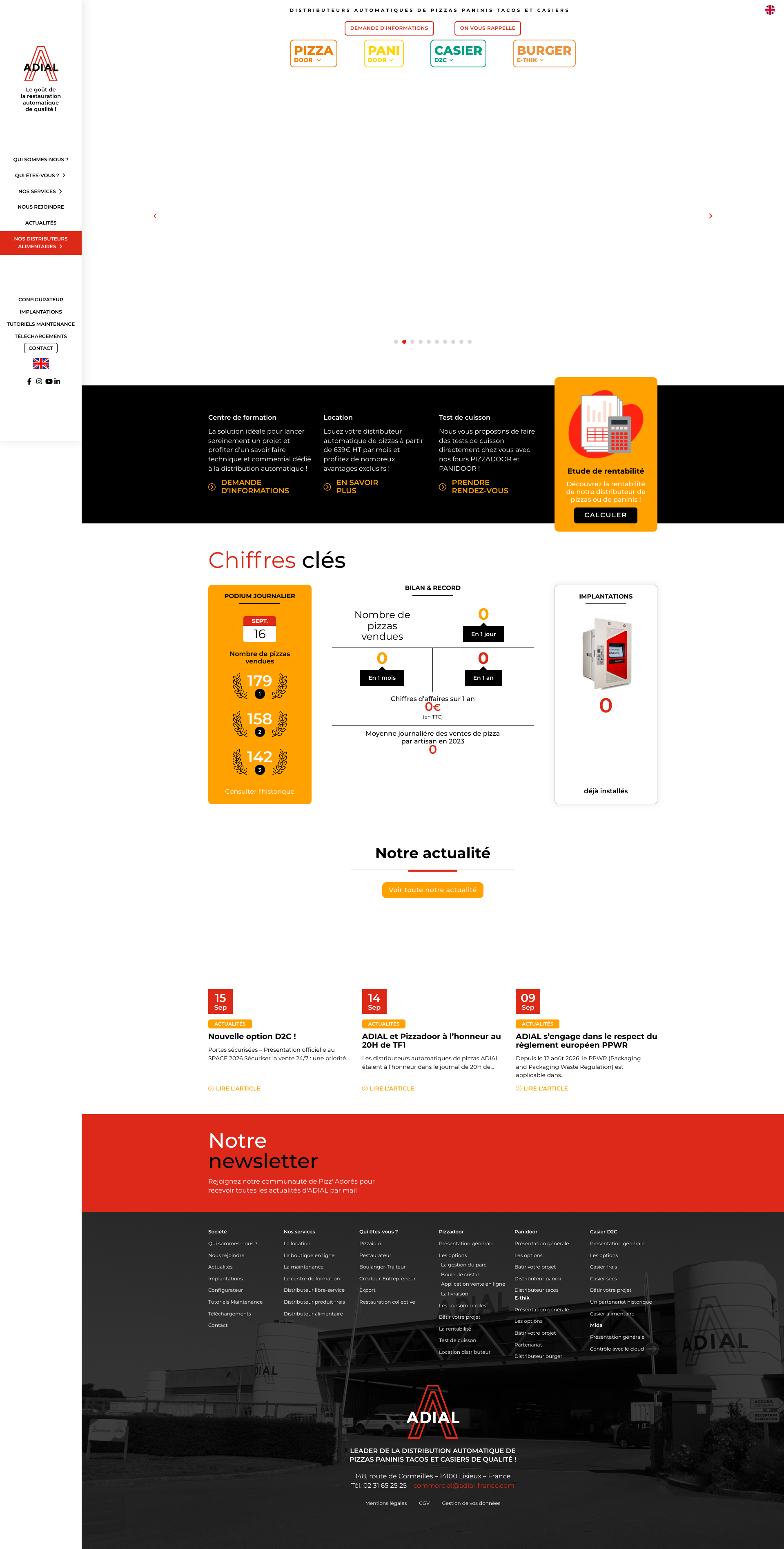 Aperçu du site