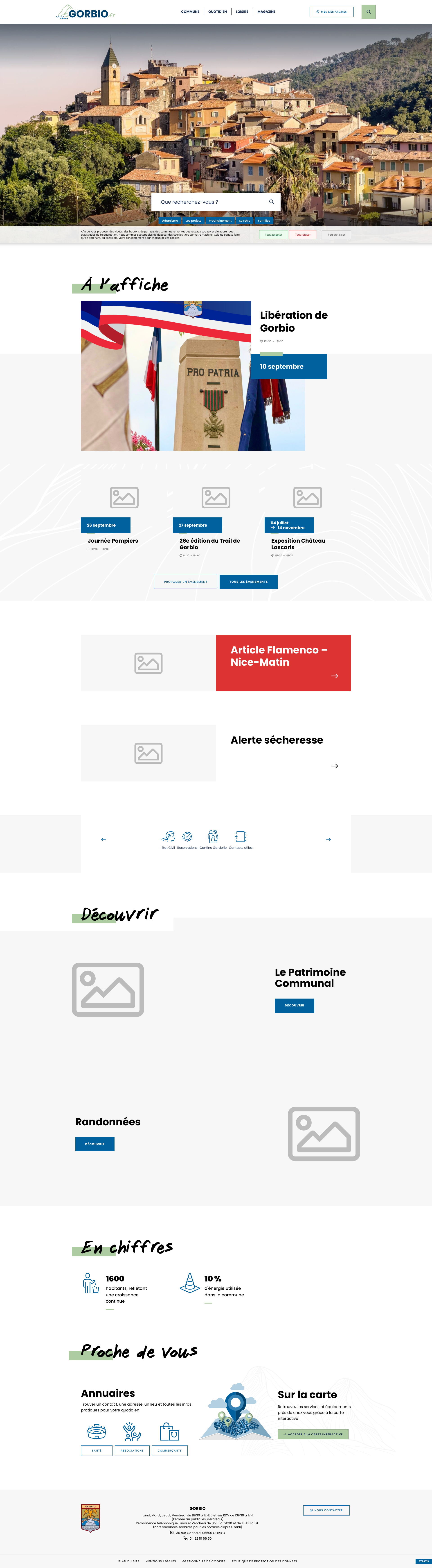 Aperçu du site