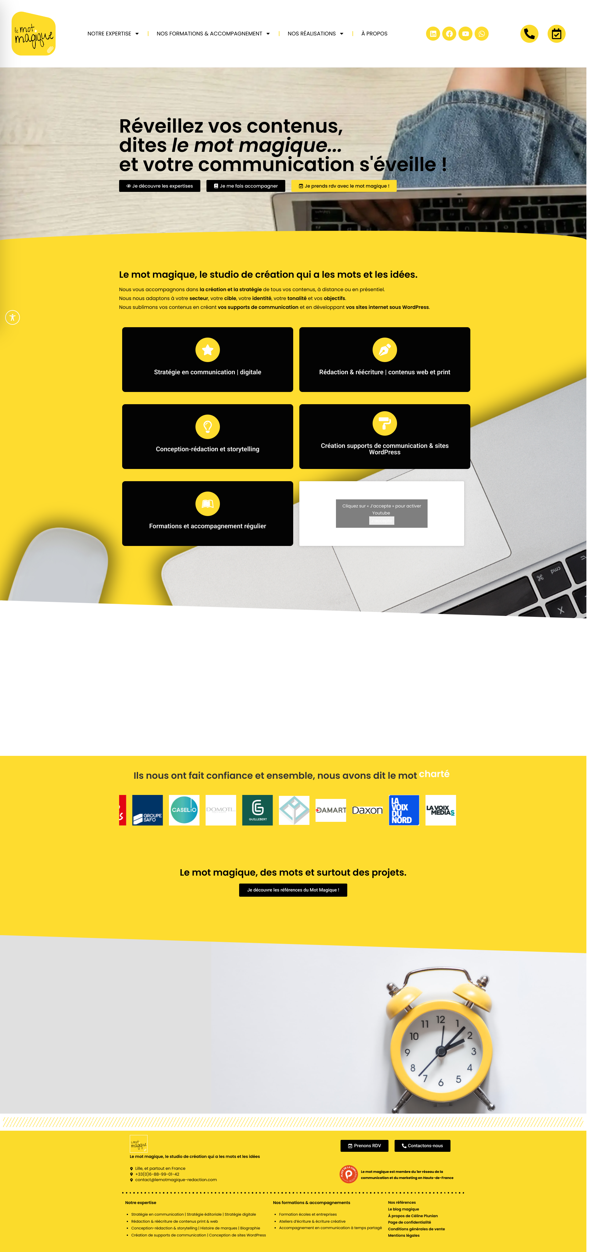 Aperçu du site