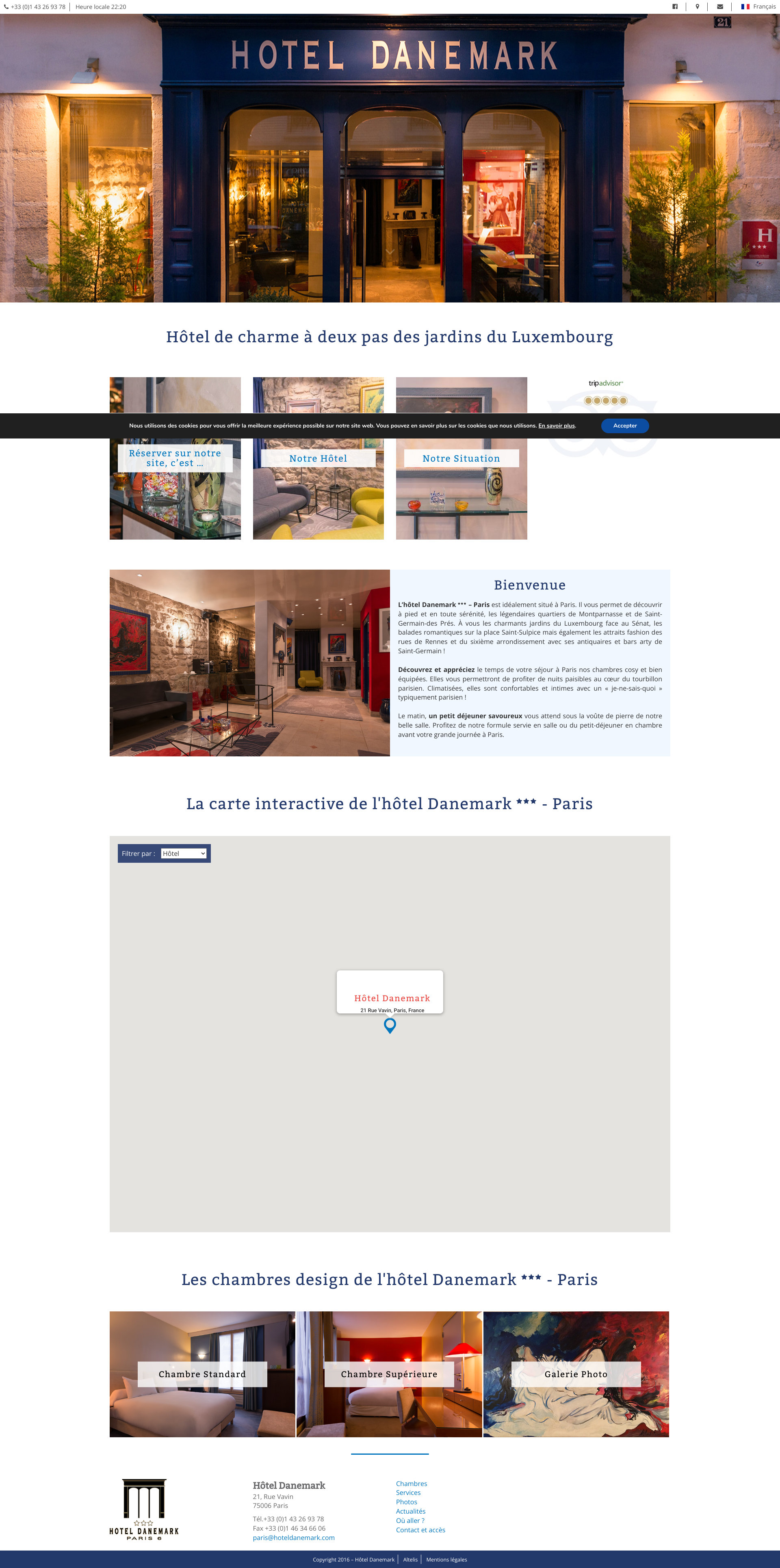 Aperçu du site
