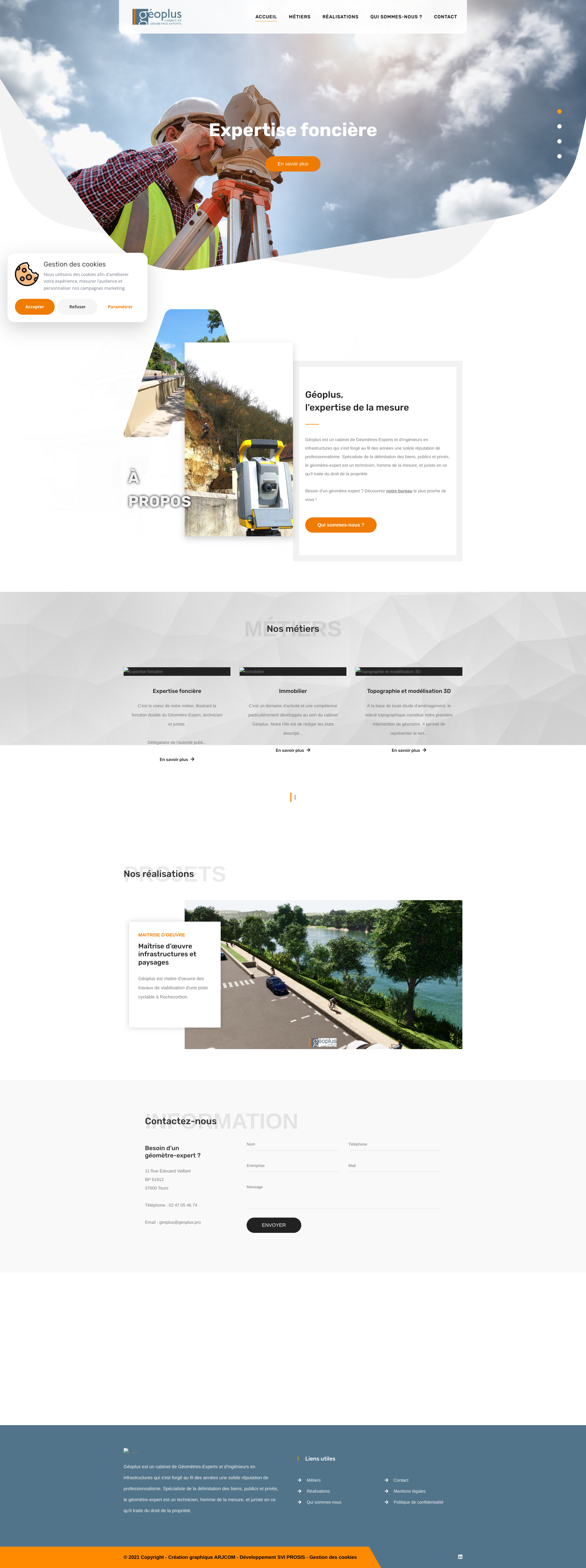 Aperçu du site