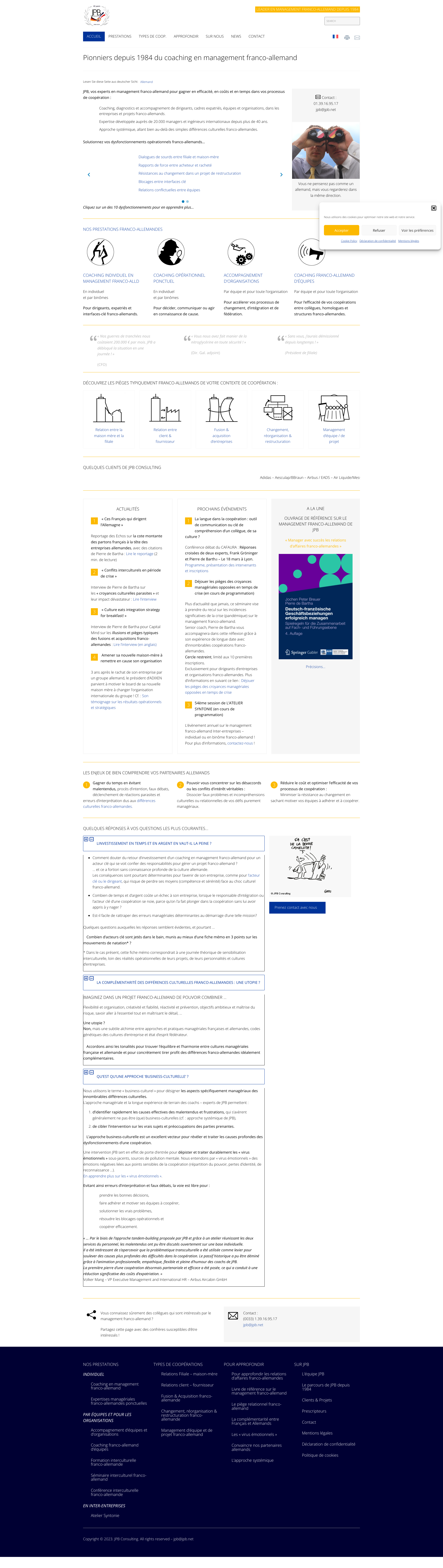 Aperçu du site