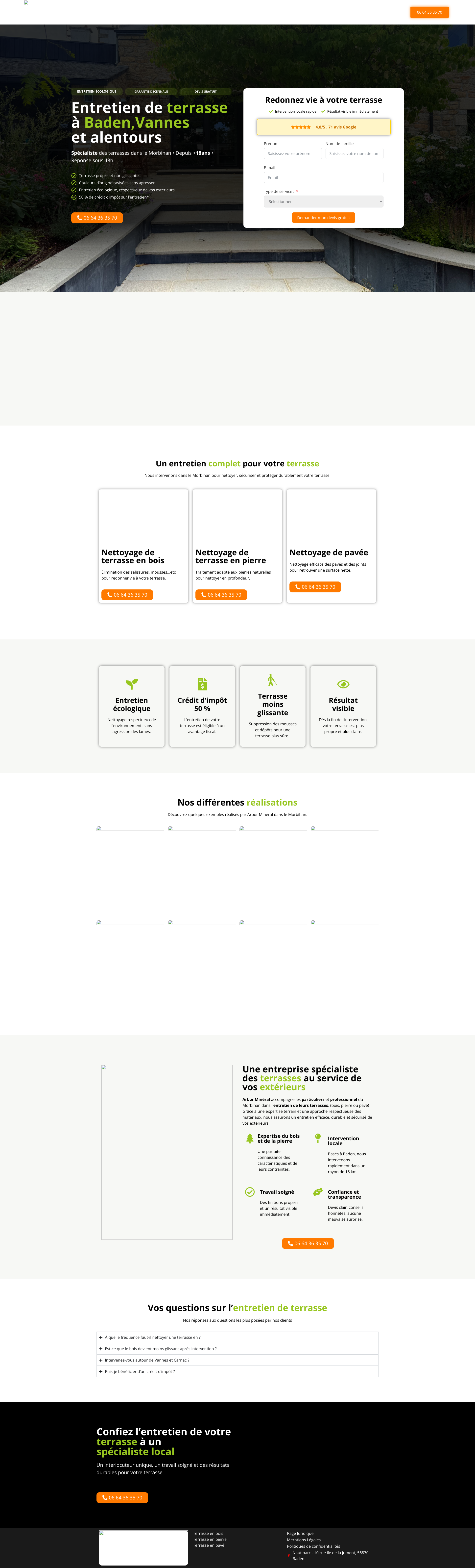 Aperçu du site