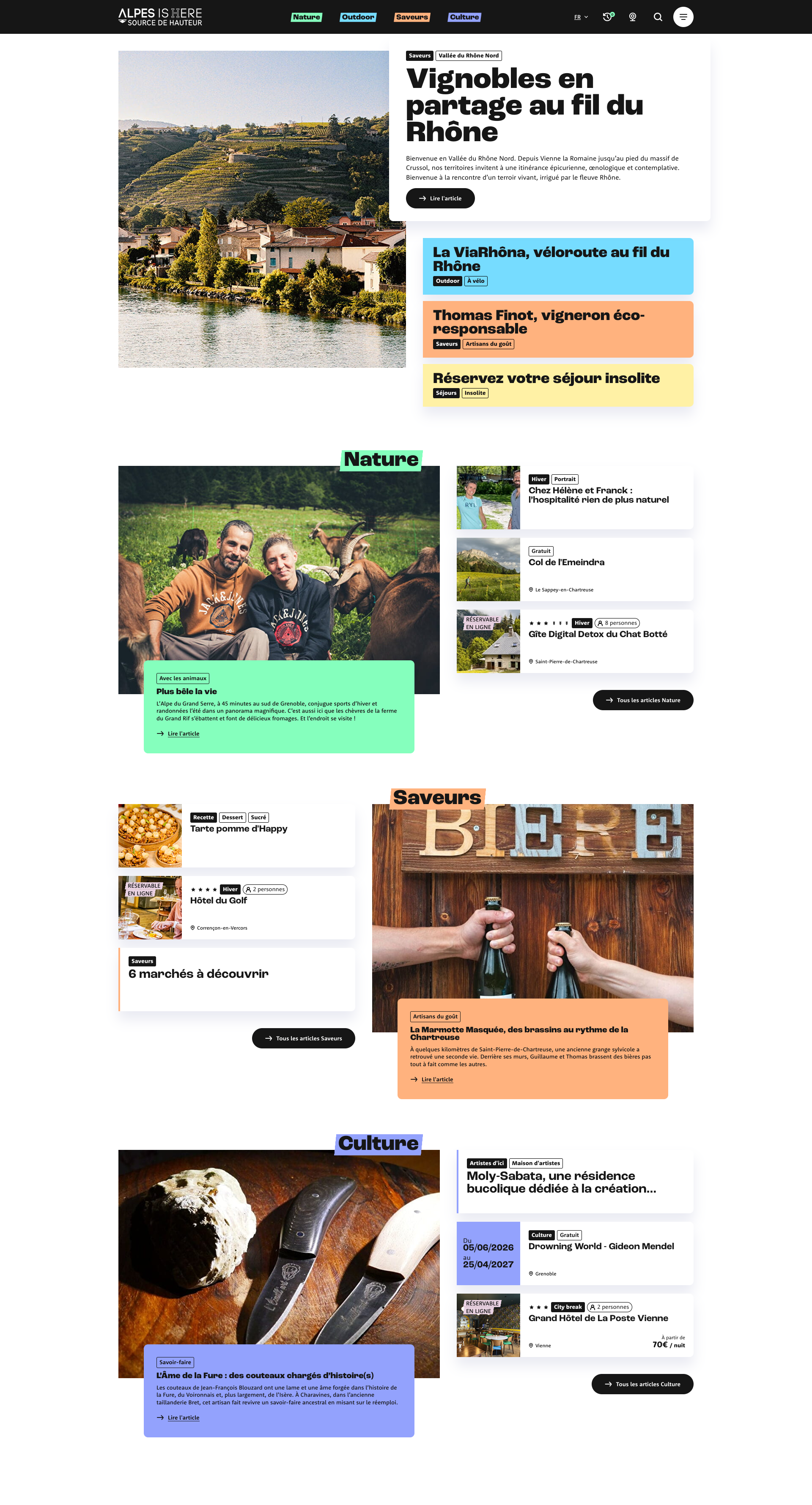 Aperçu du site