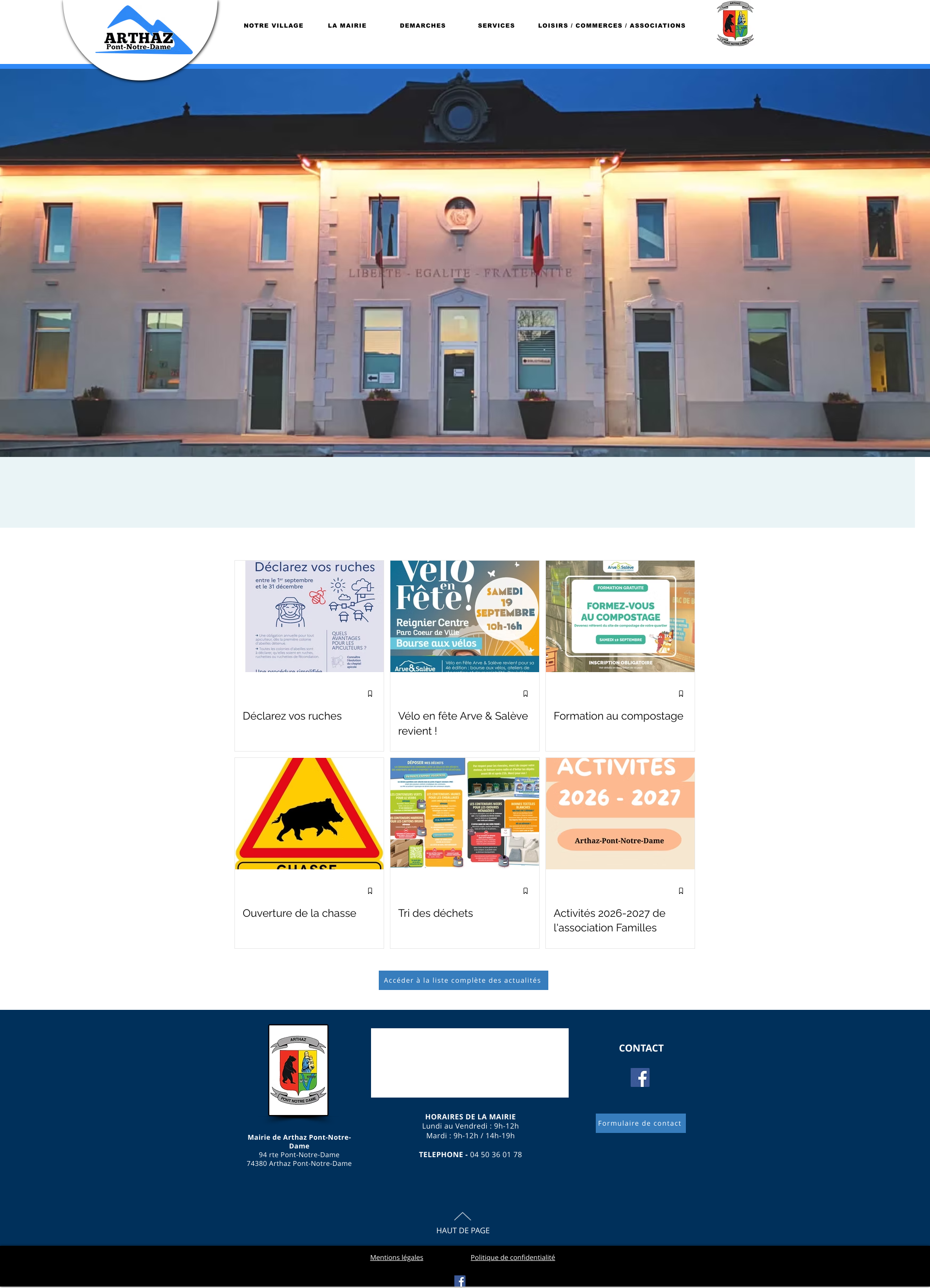 Aperçu du site