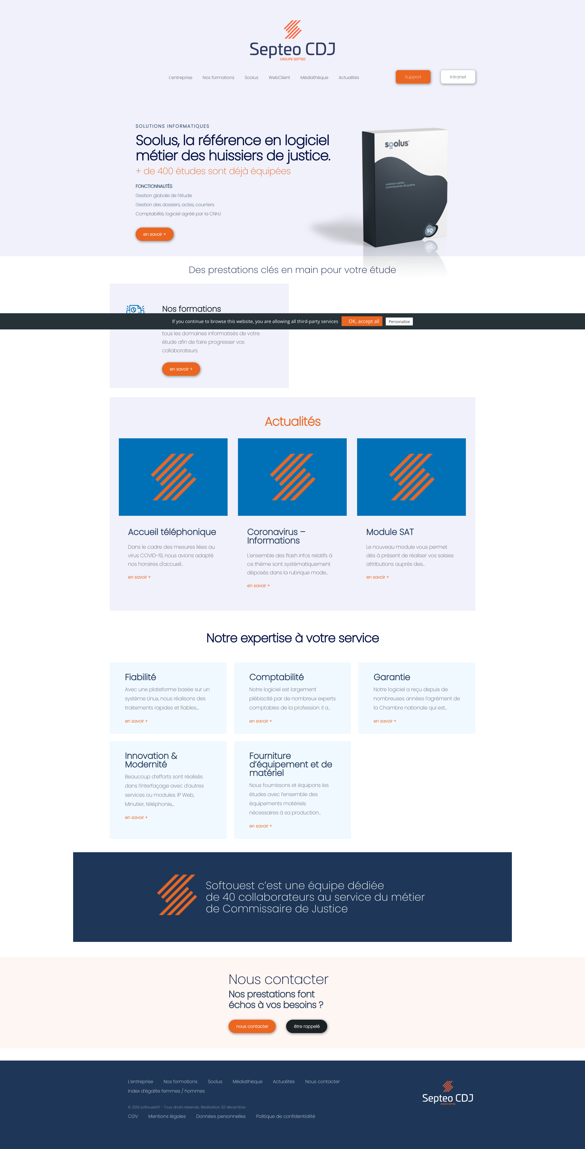 Aperçu du site