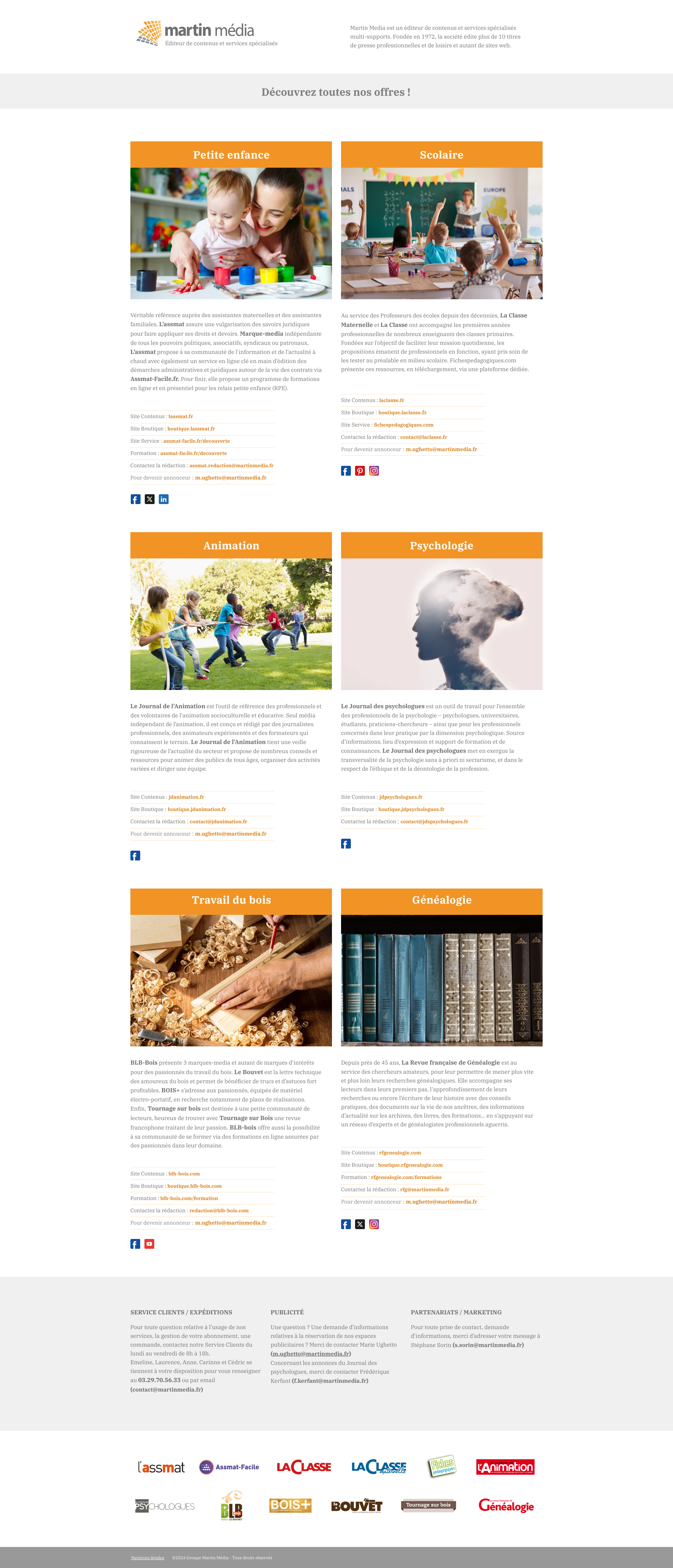 Aperçu du site