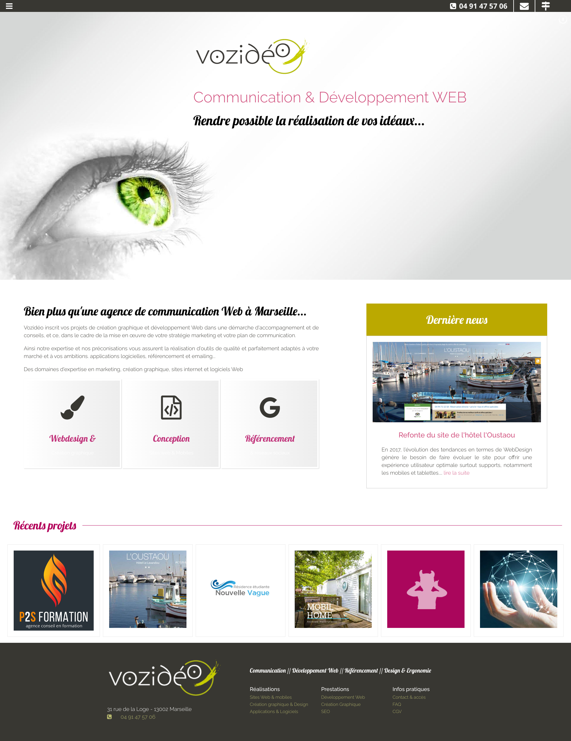 Aperçu du site