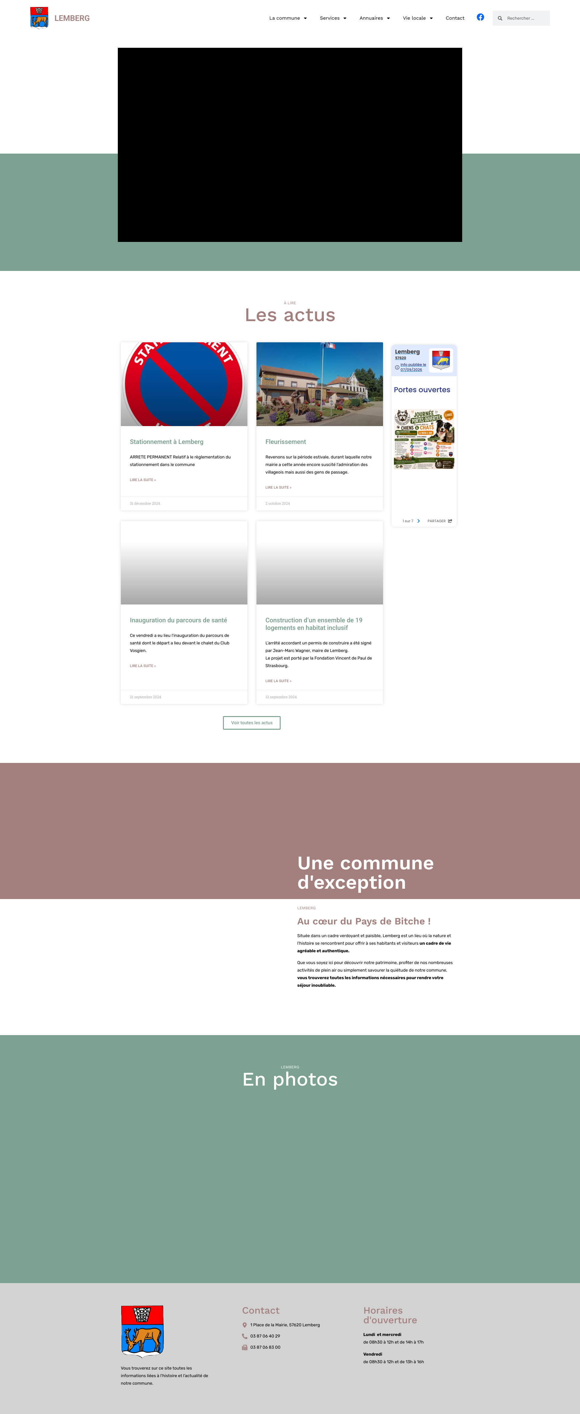 Aperçu du site