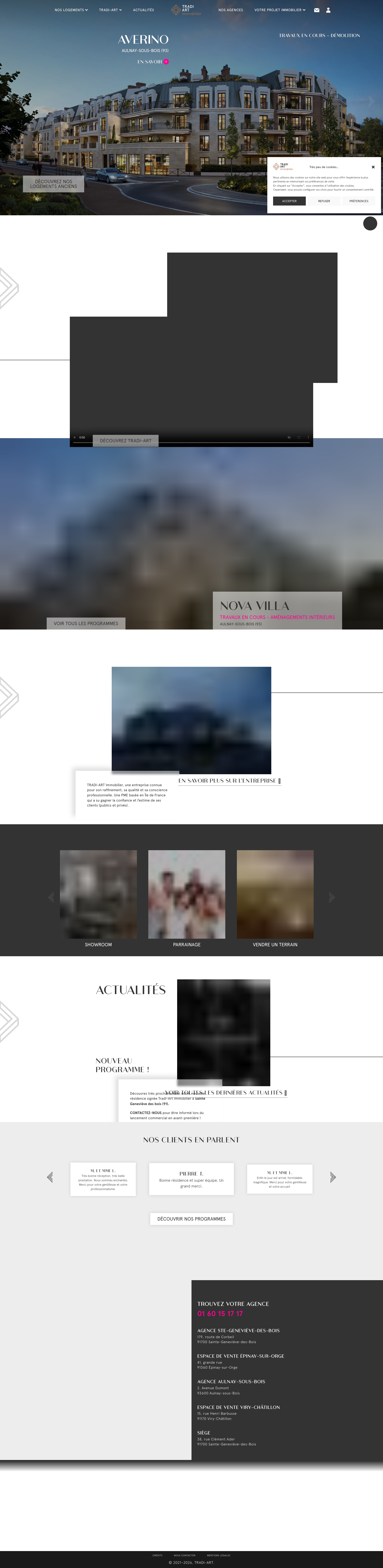 Aperçu du site