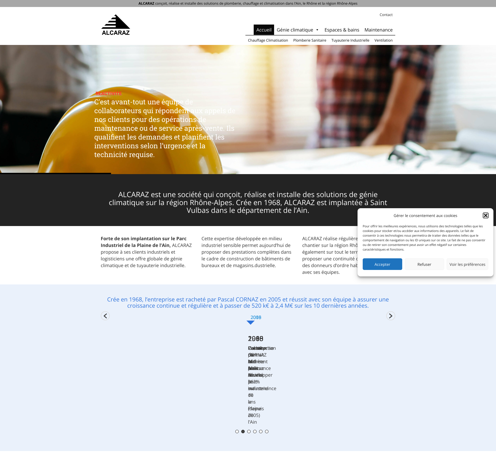Aperçu du site