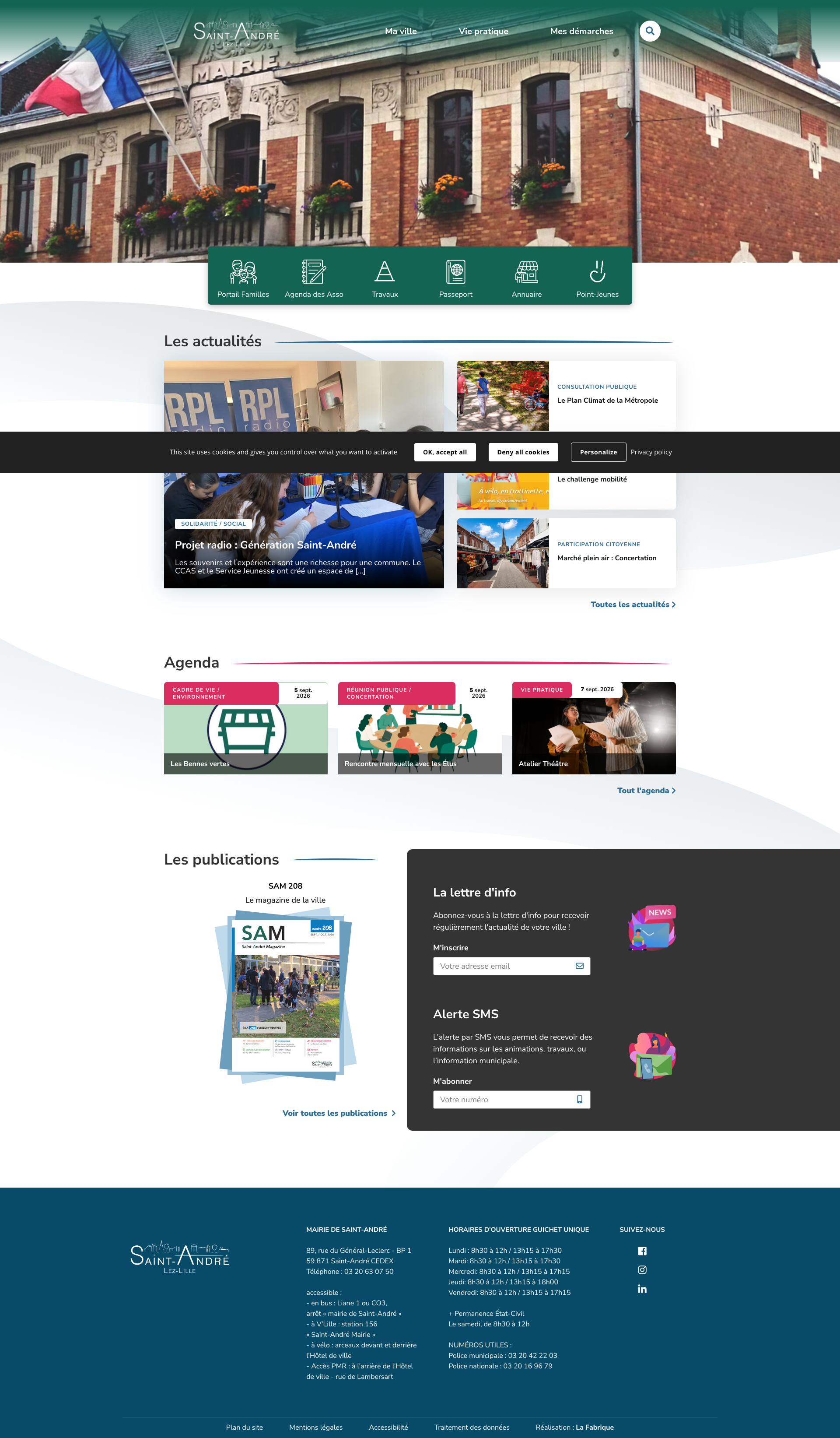 Aperçu du site