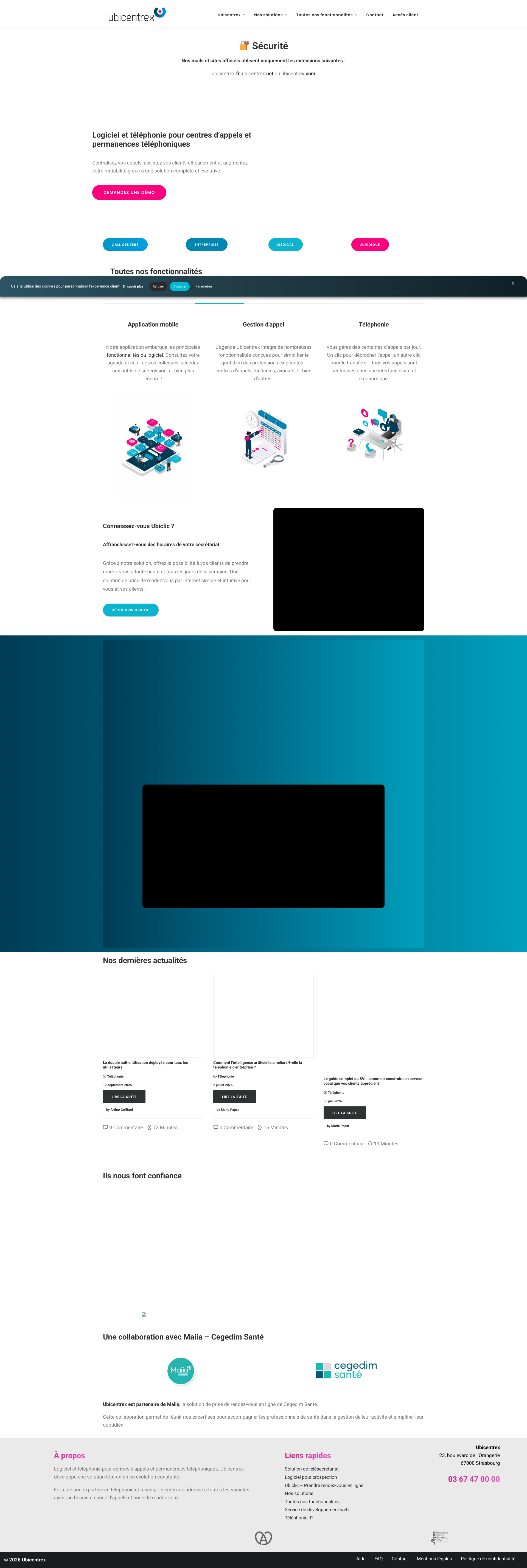 Aperçu du site