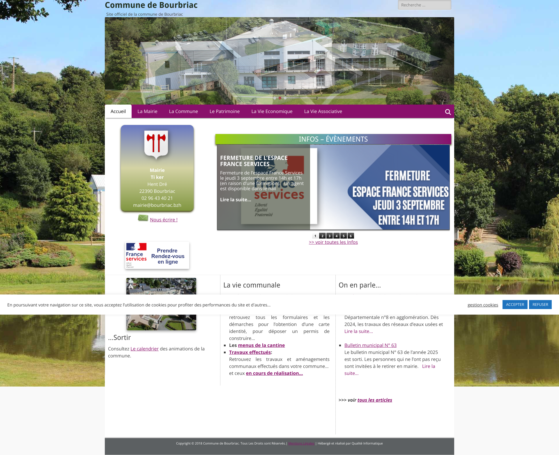 Aperçu du site