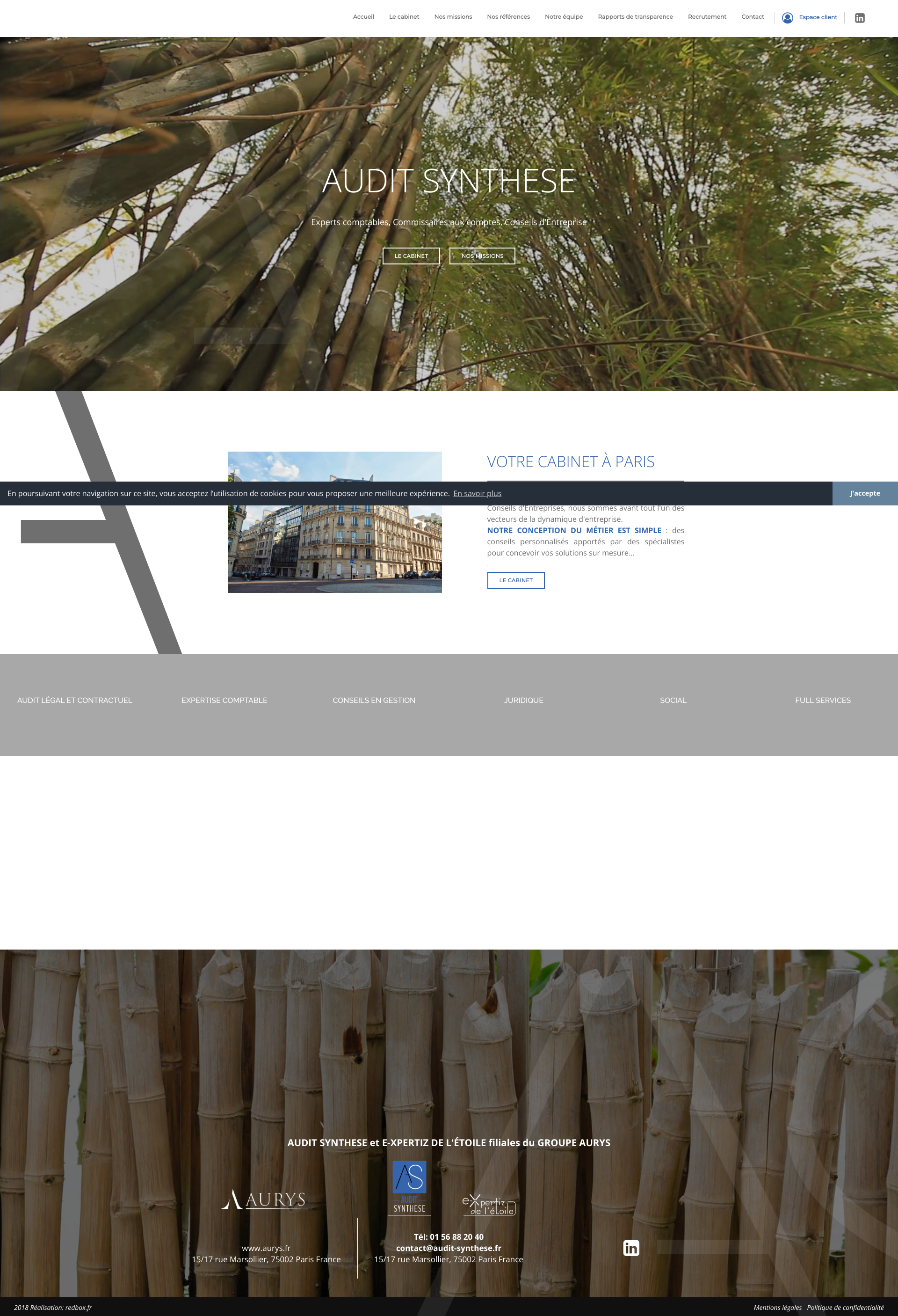 Aperçu du site