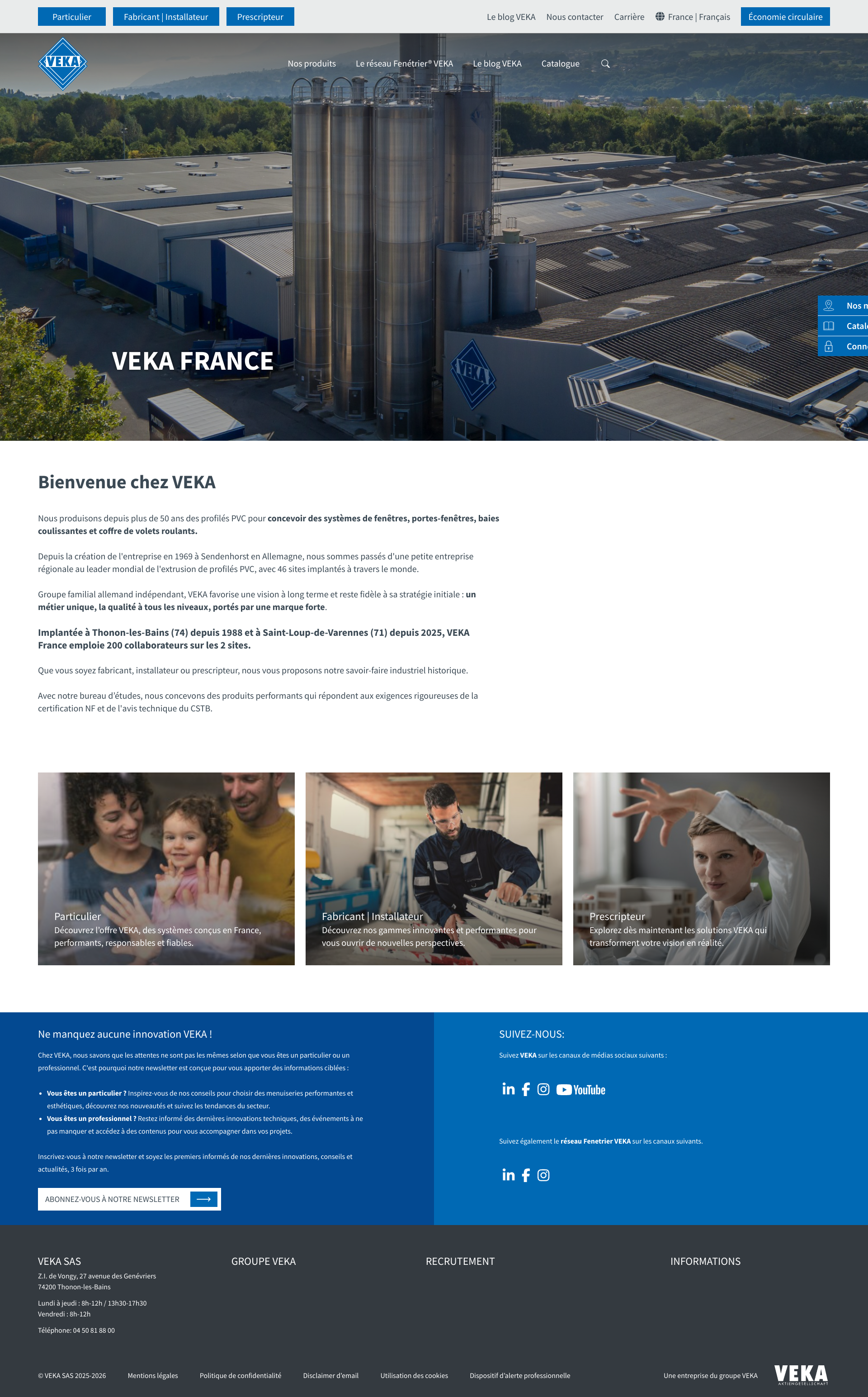 Aperçu du site