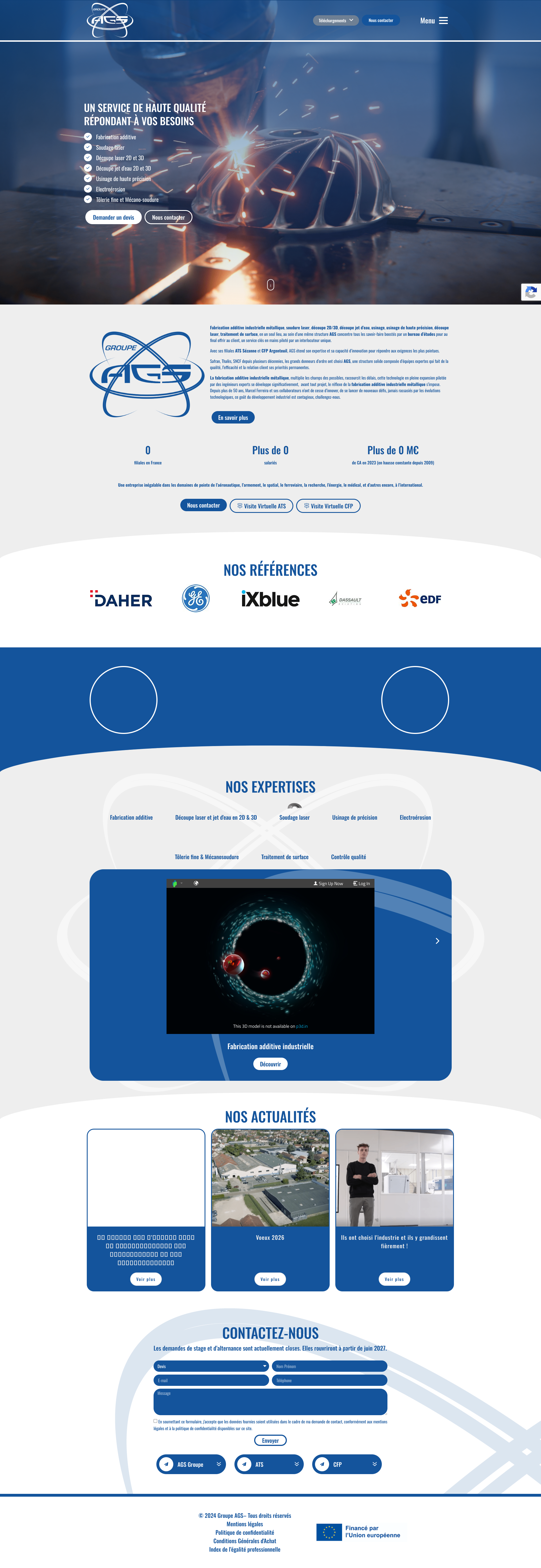 Aperçu du site