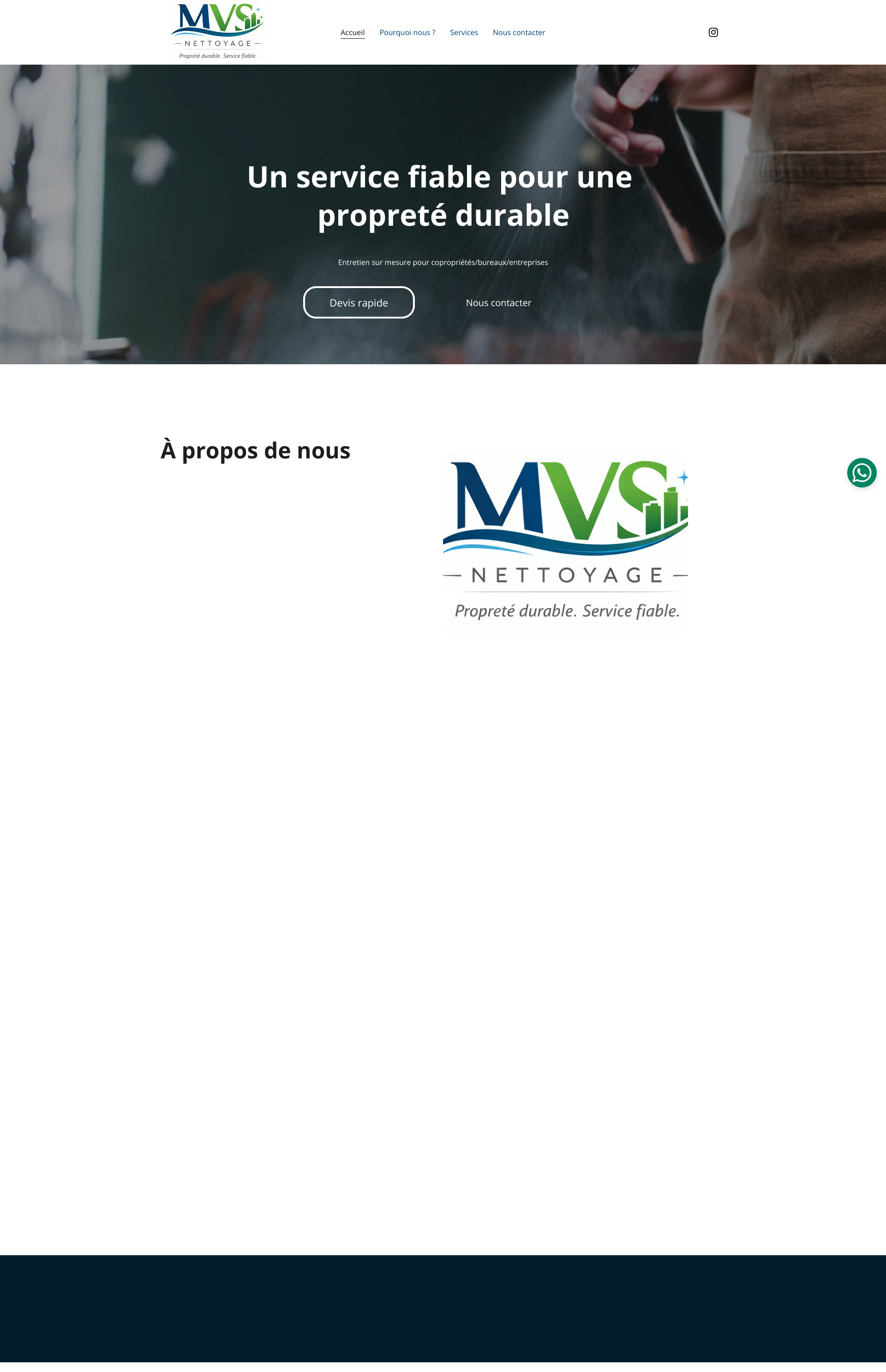 Aperçu du site