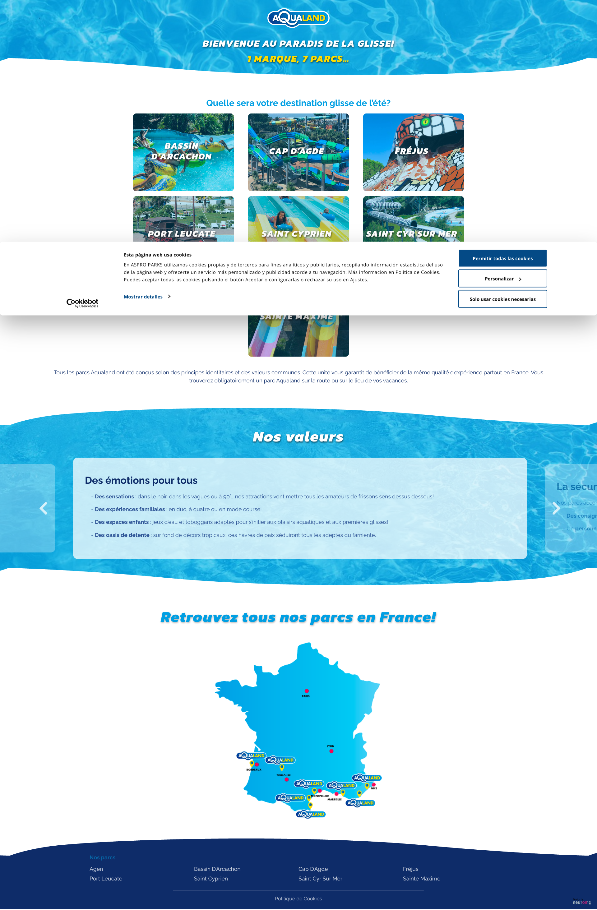 Aperçu du site