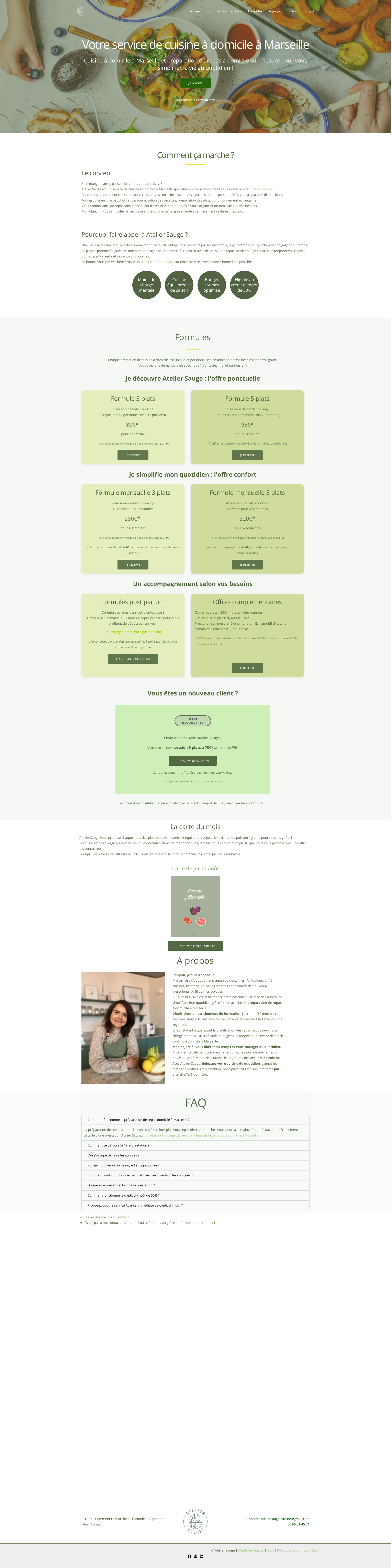 Aperçu du site