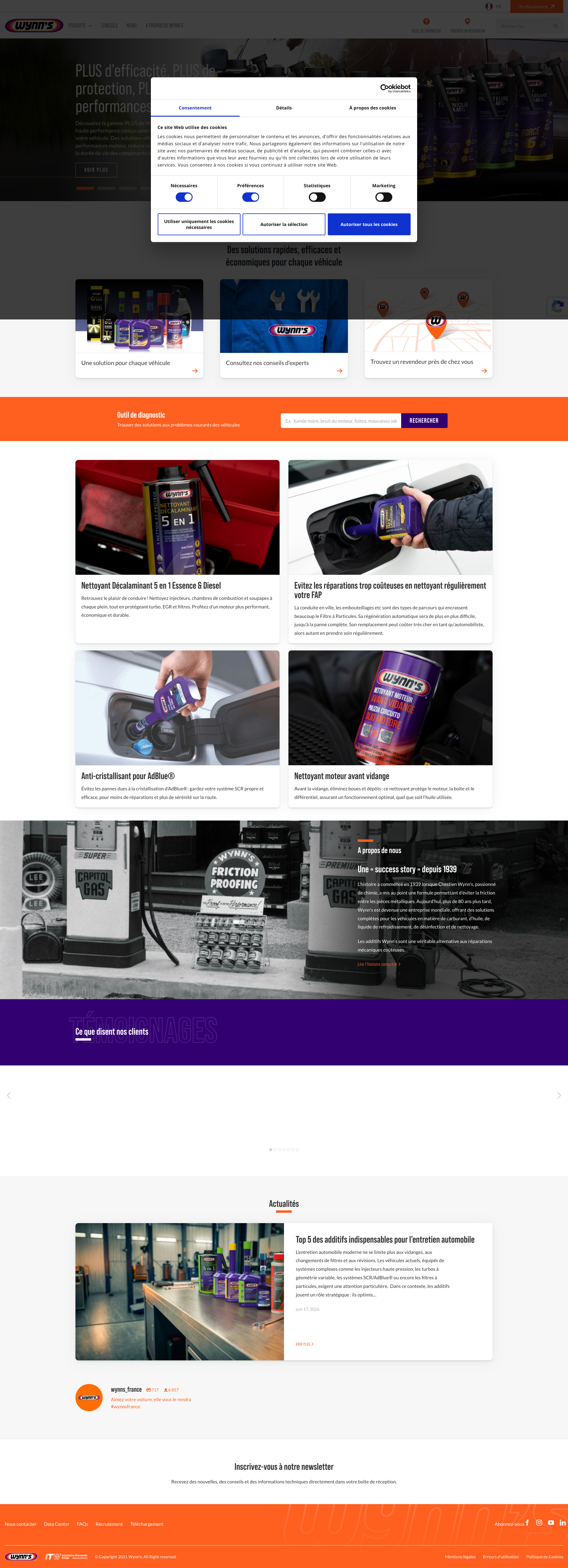 Aperçu du site