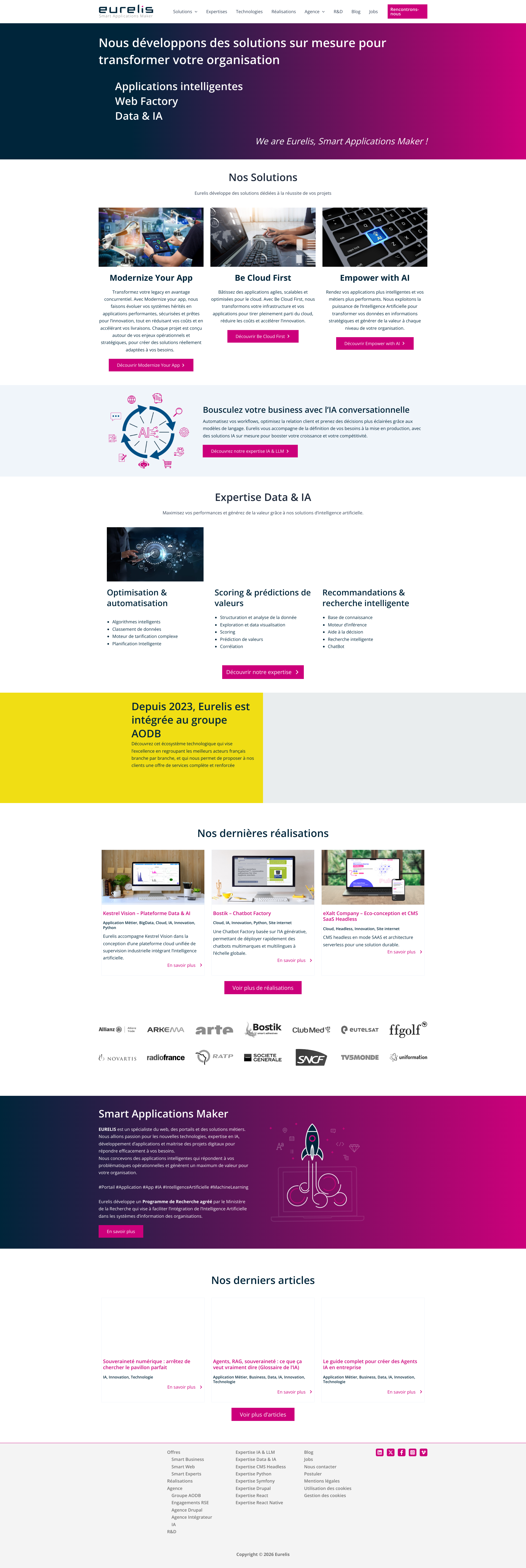 Aperçu du site