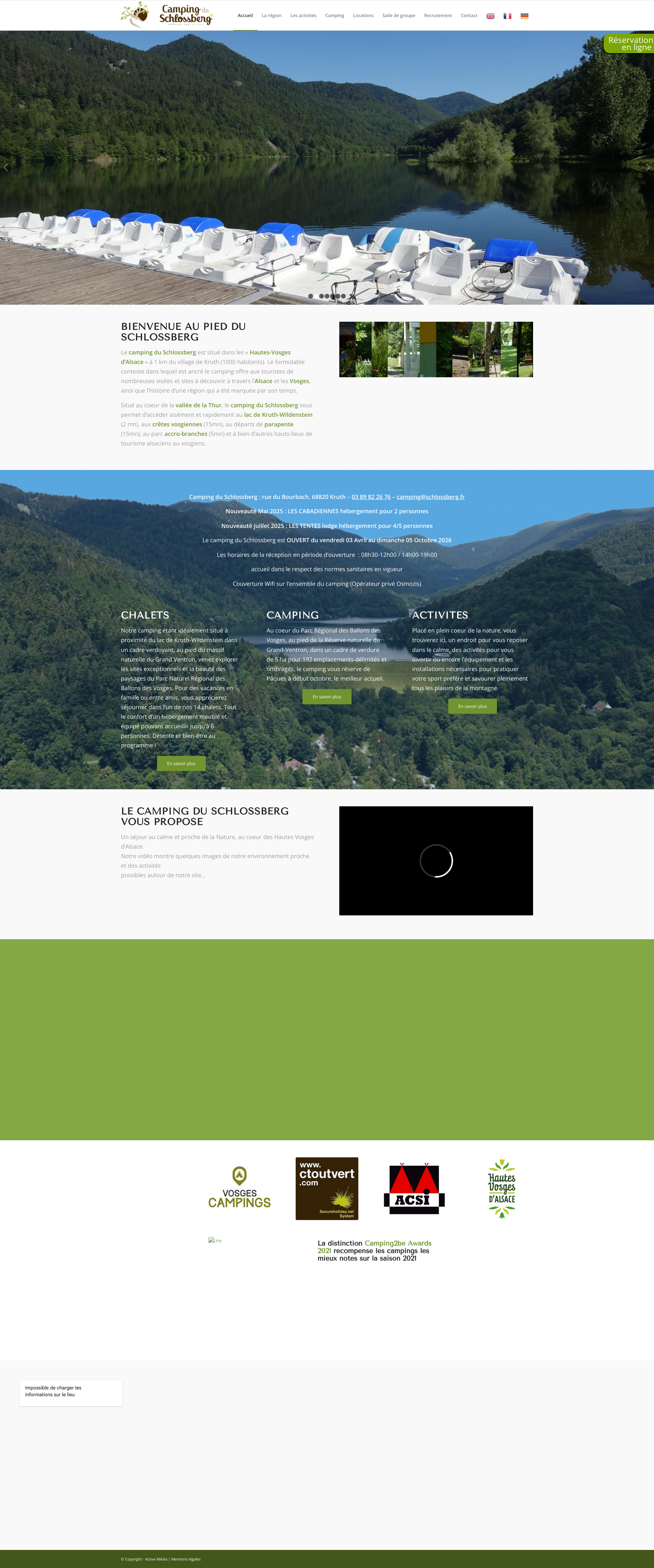 Aperçu du site