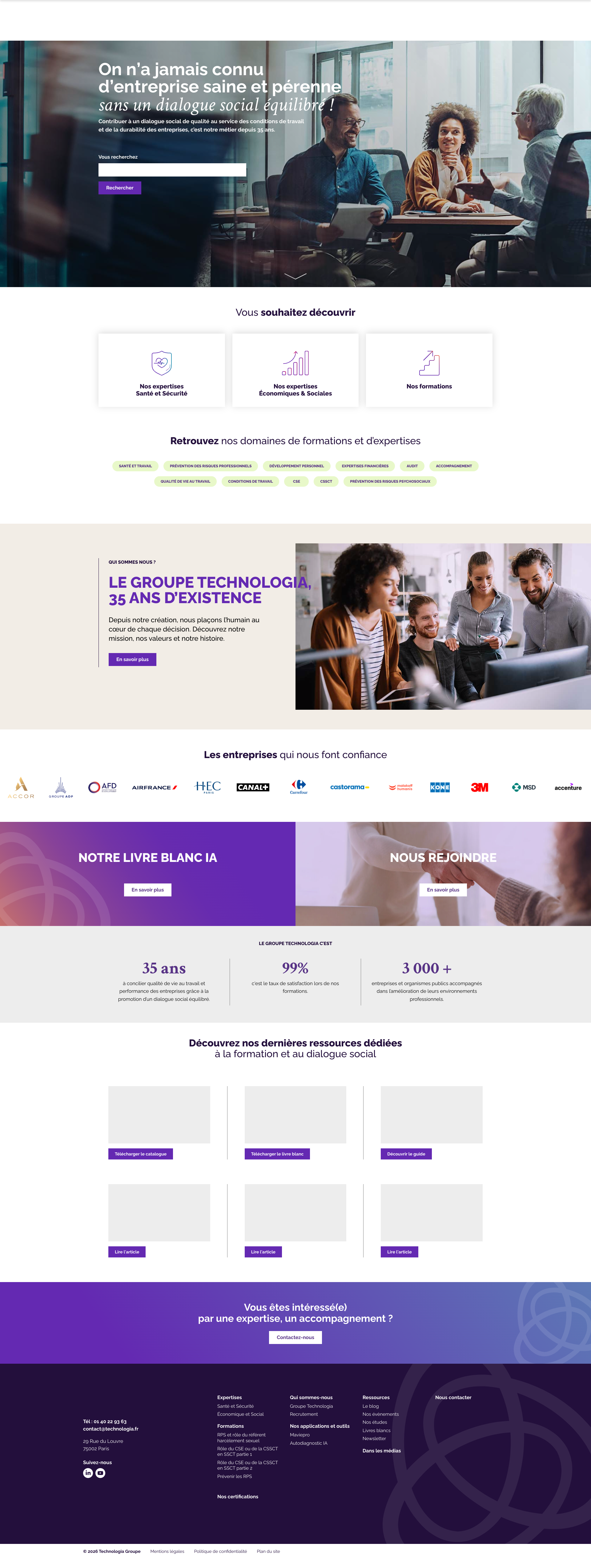 Aperçu du site