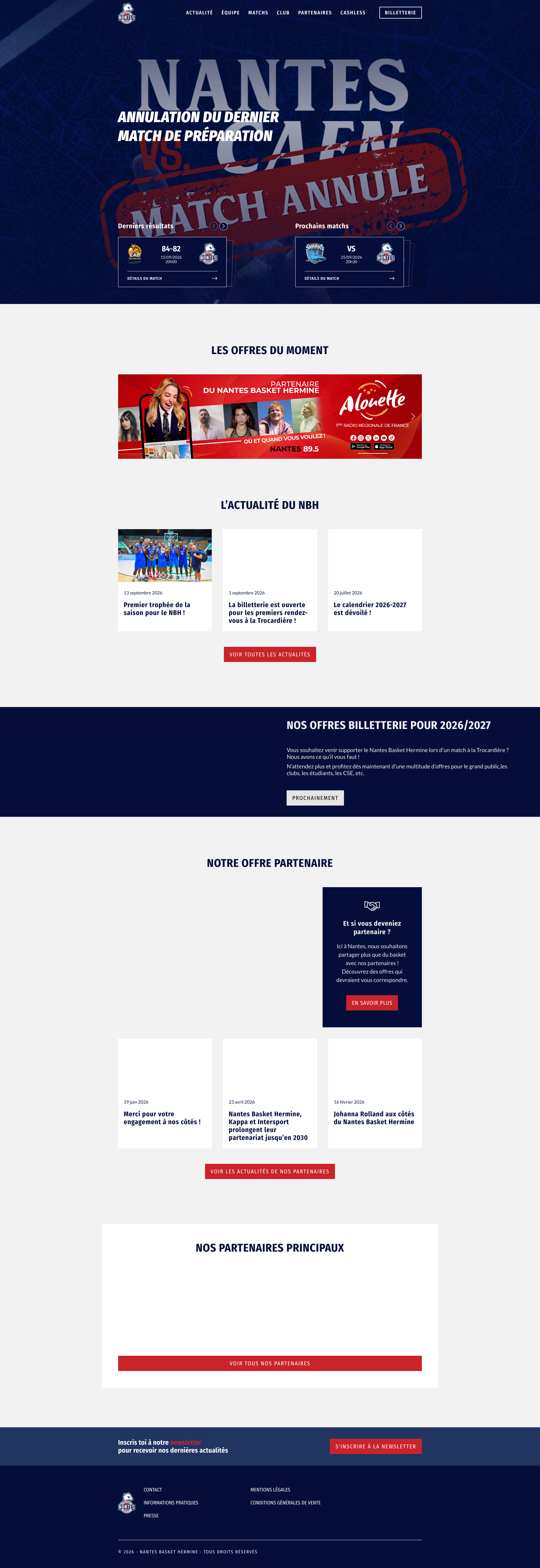 Aperçu du site