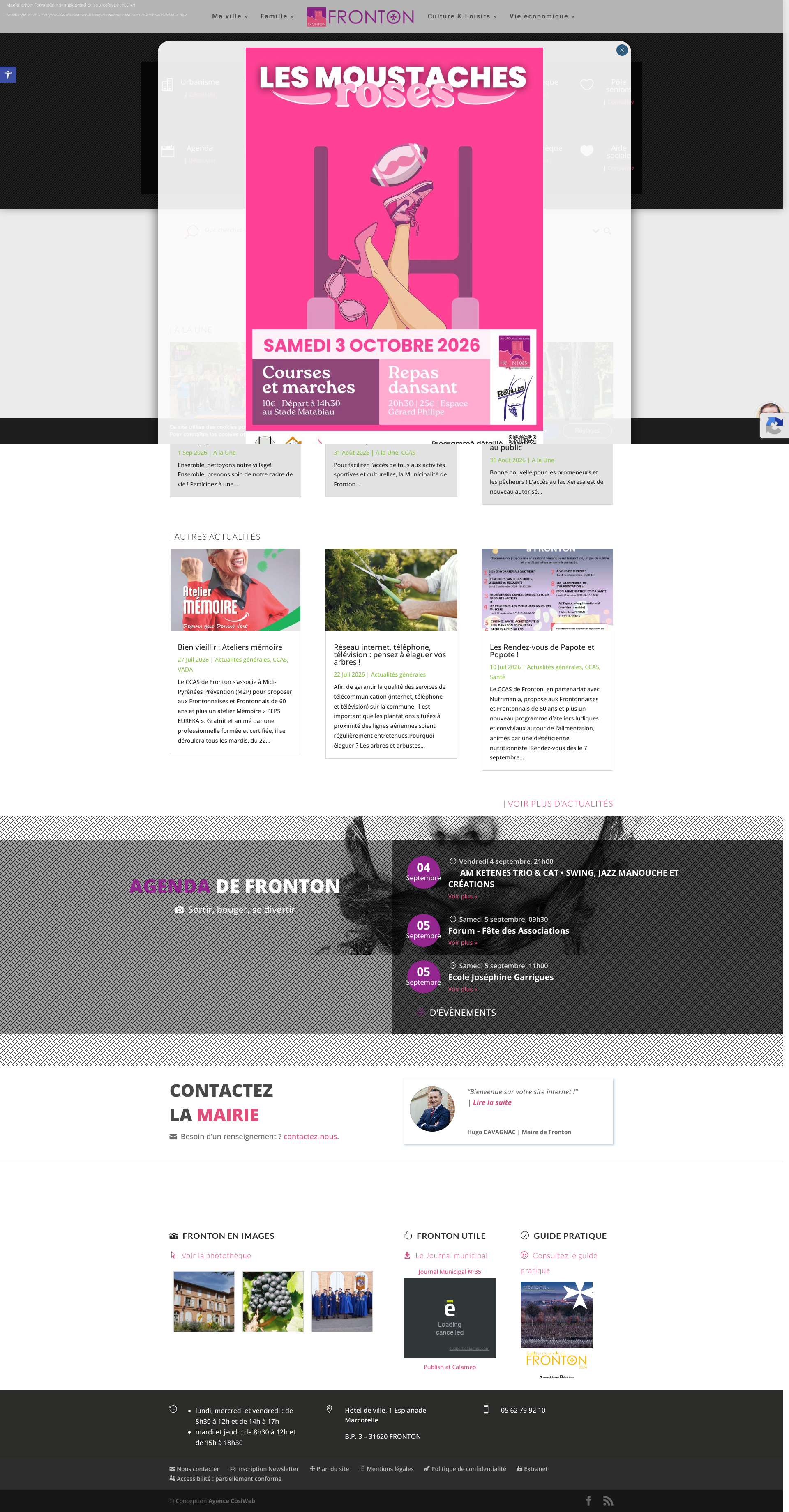 Aperçu du site