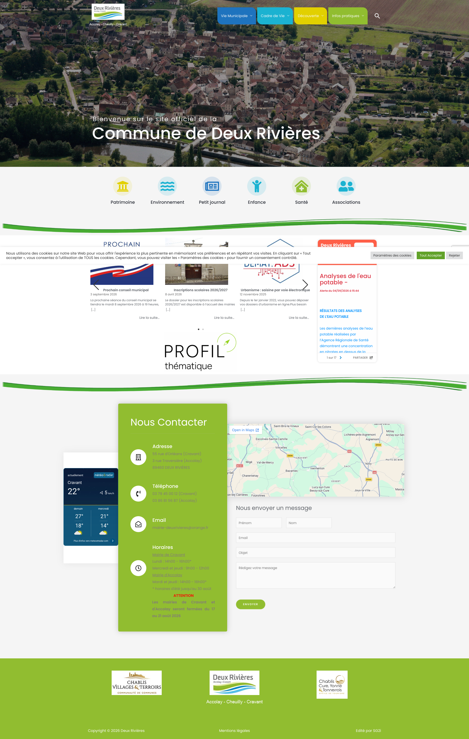 Aperçu du site