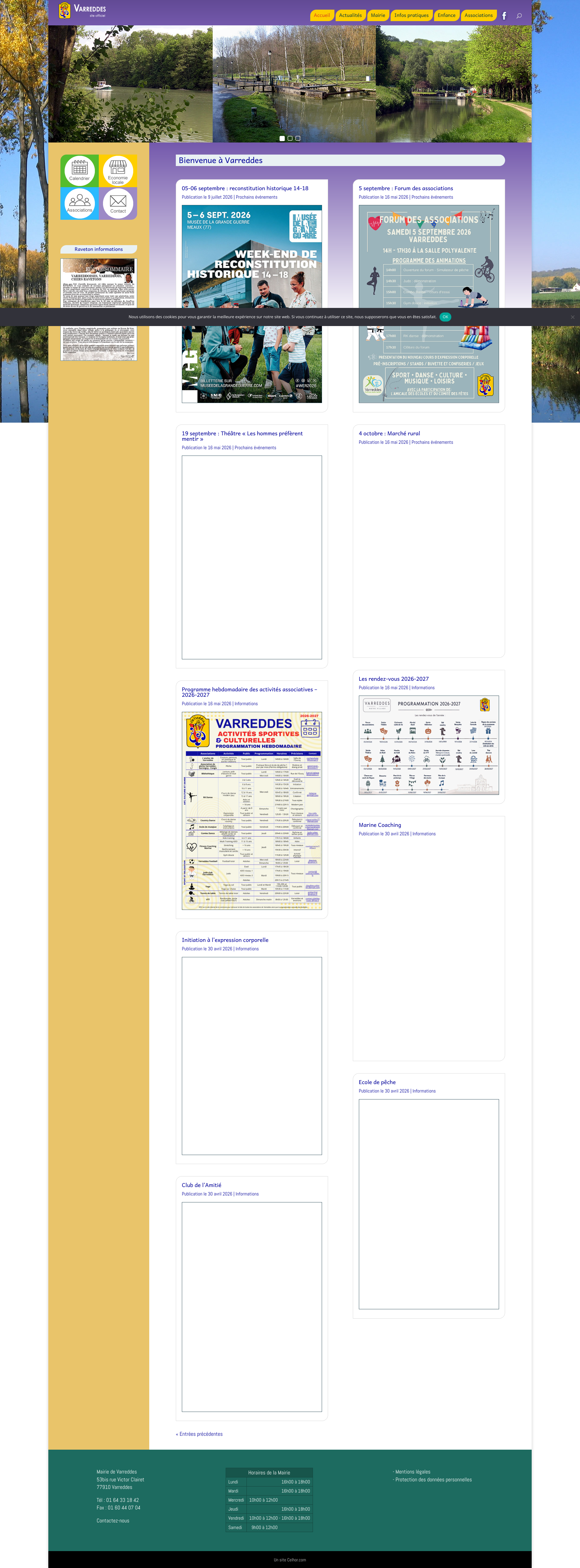 Aperçu du site
